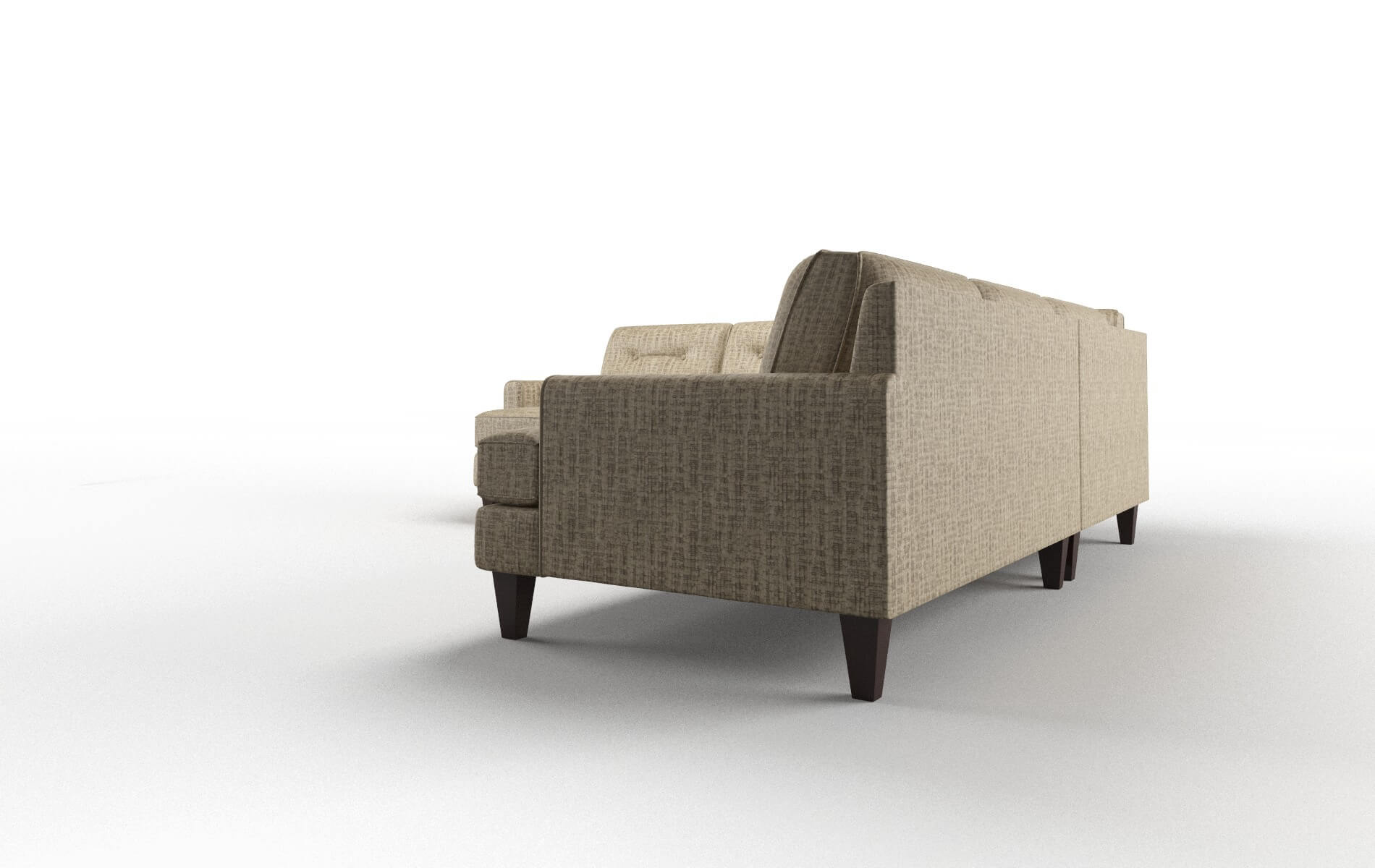 Naples Venus Mocha Sectional espresso legs 4