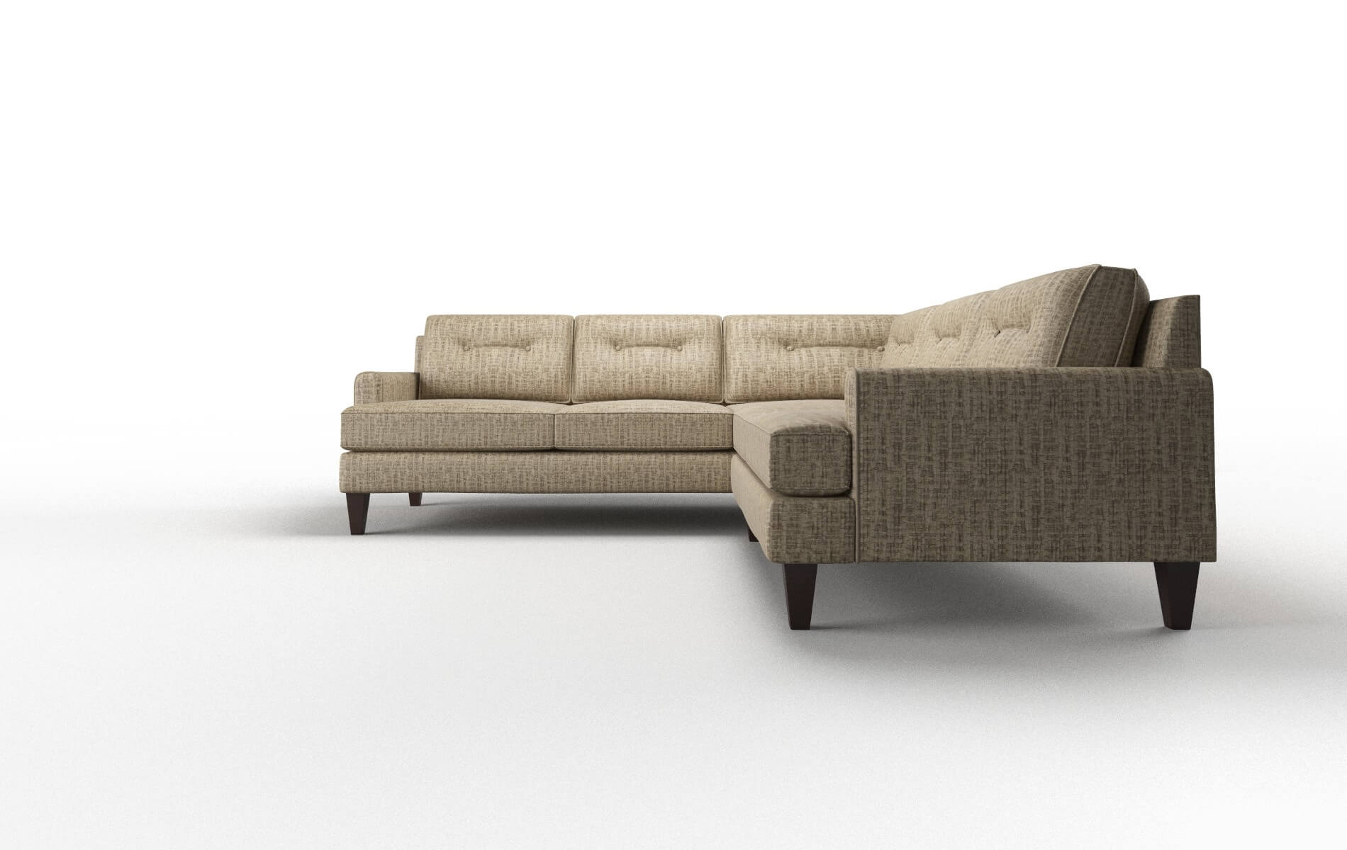 Naples Venus Mocha Sectional espresso legs 5