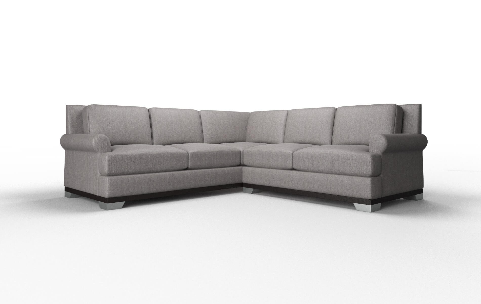 Newyork Atlas_plz Silver Sectional espresso legs 1