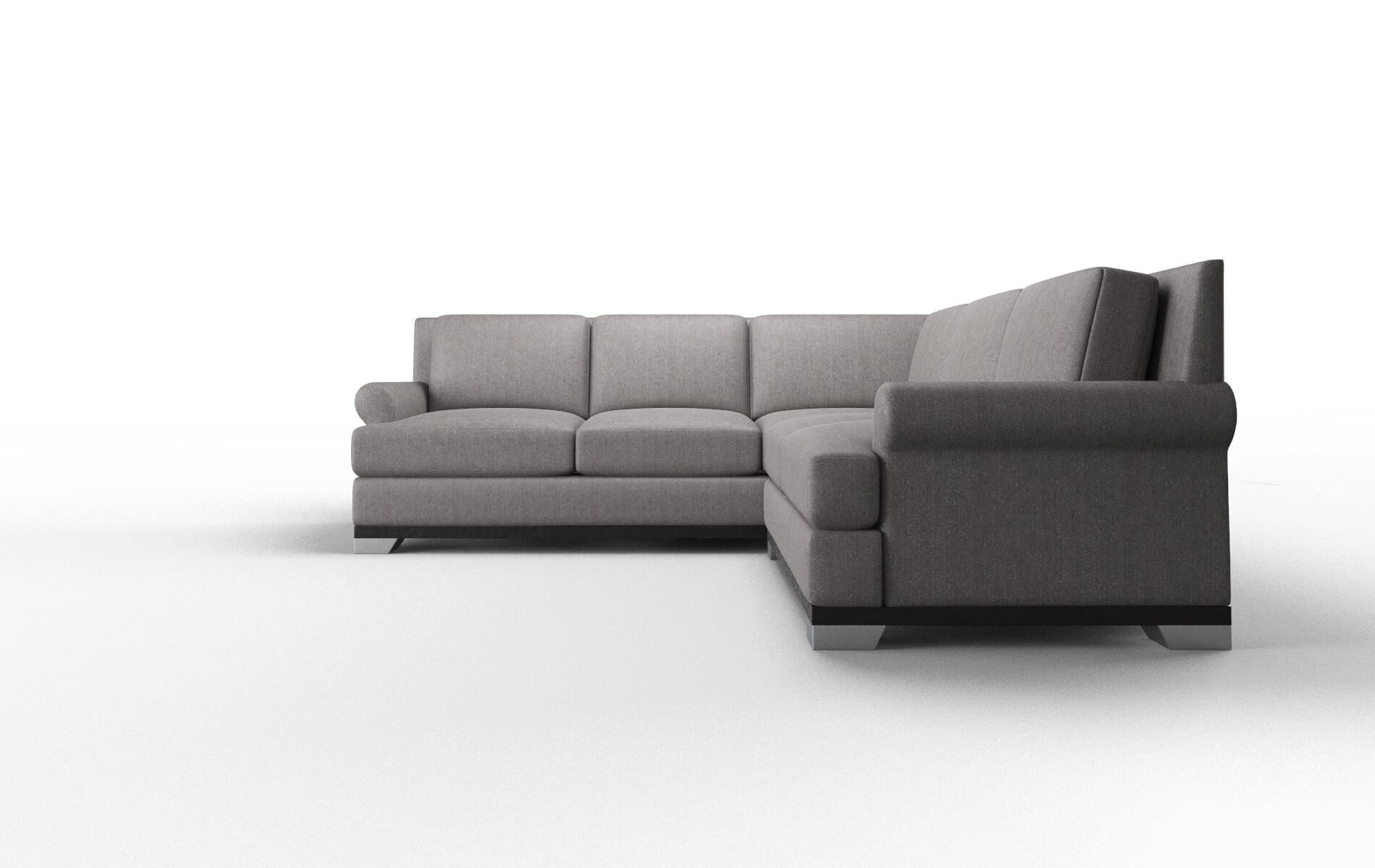 Newyork Atlas_plz Silver Sectional espresso legs 5