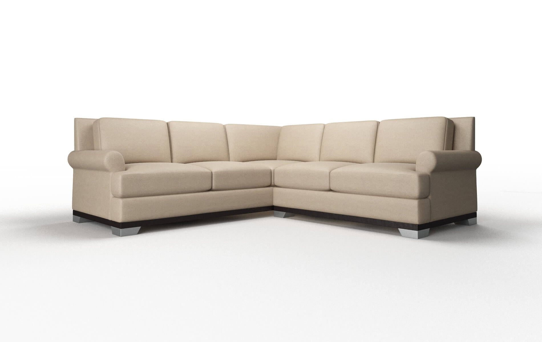 Newyork Avenger Driftwood Sectional espresso legs 1