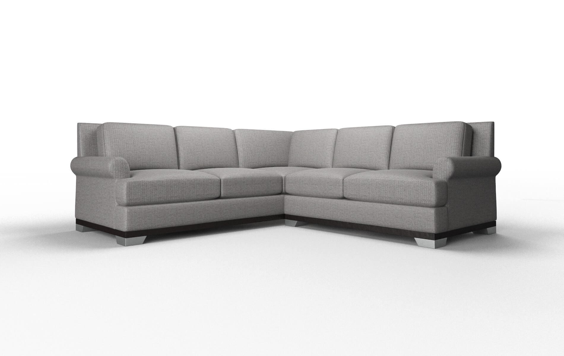 Newyork Avenger Zinc Sectional espresso legs 1