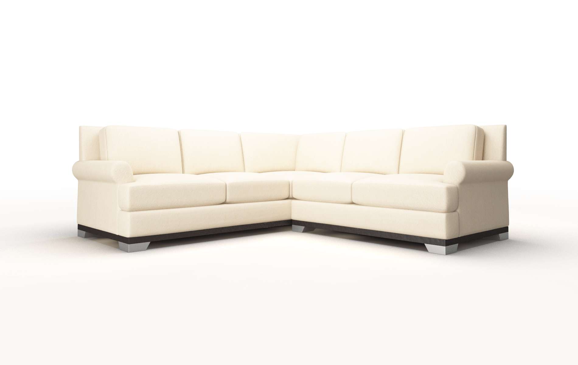 Newyork Bella Buckwheat Sectional espresso legs 1