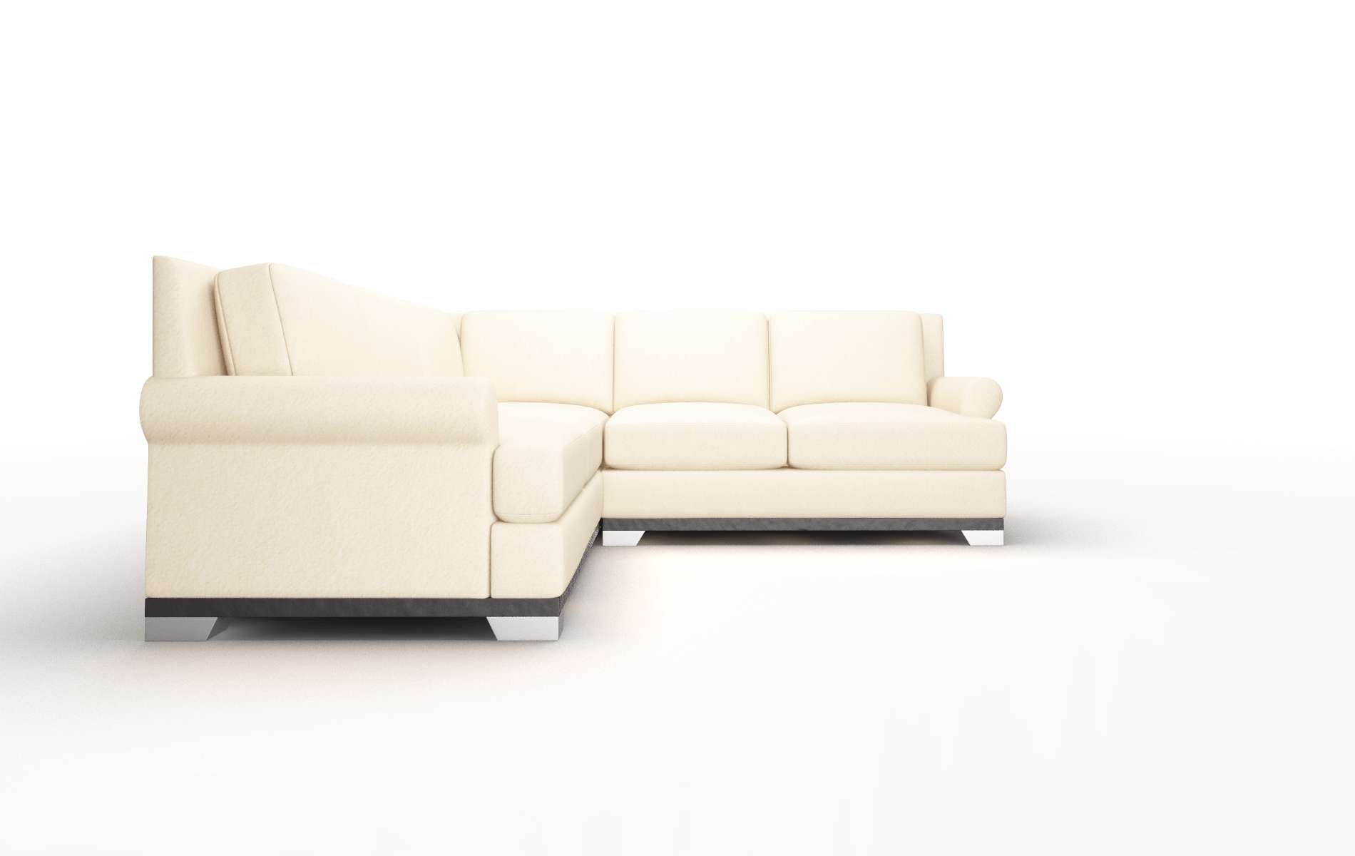 Newyork Bella Buckwheat Sectional espresso legs 2