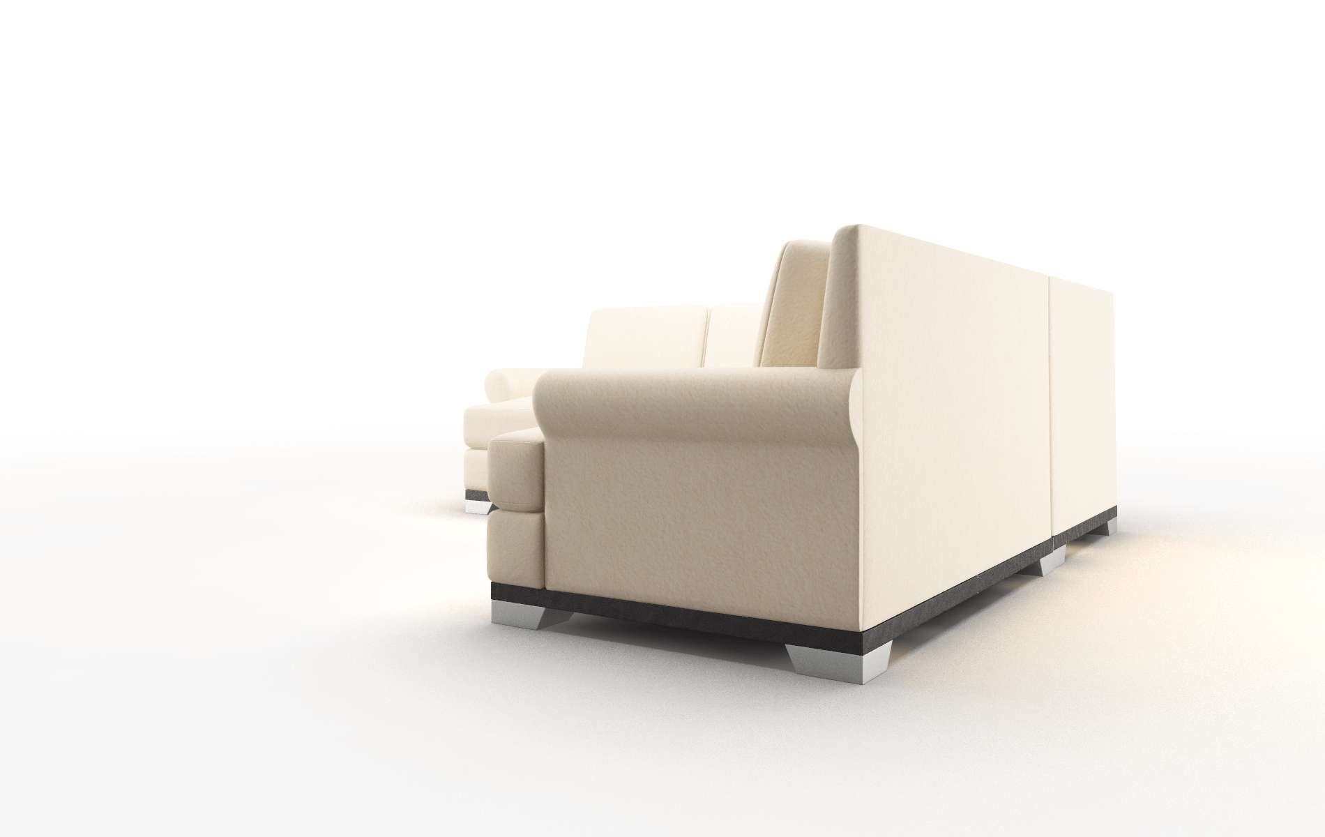 Newyork Bella Buckwheat Sectional espresso legs 4