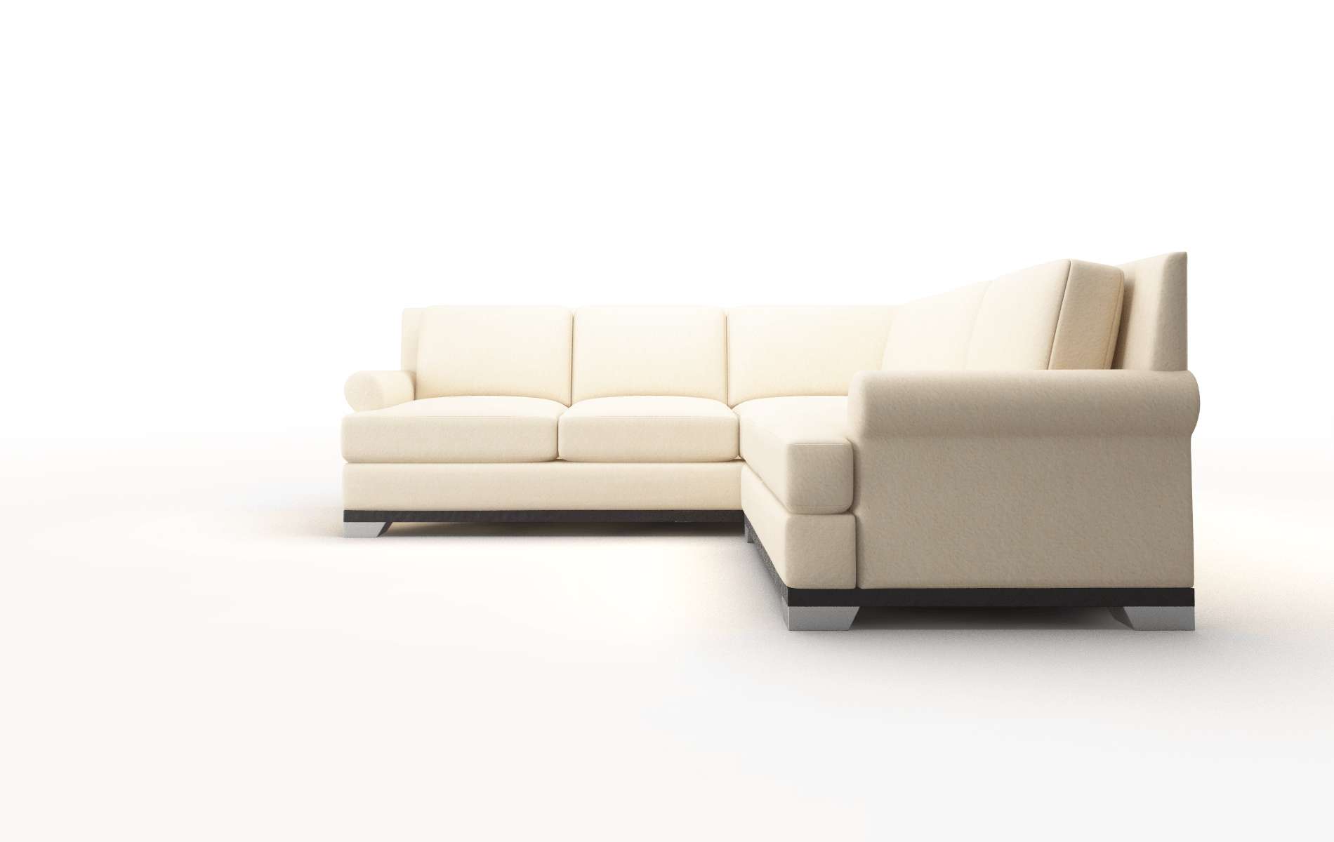 Newyork Bella Buckwheat Sectional espresso legs 5