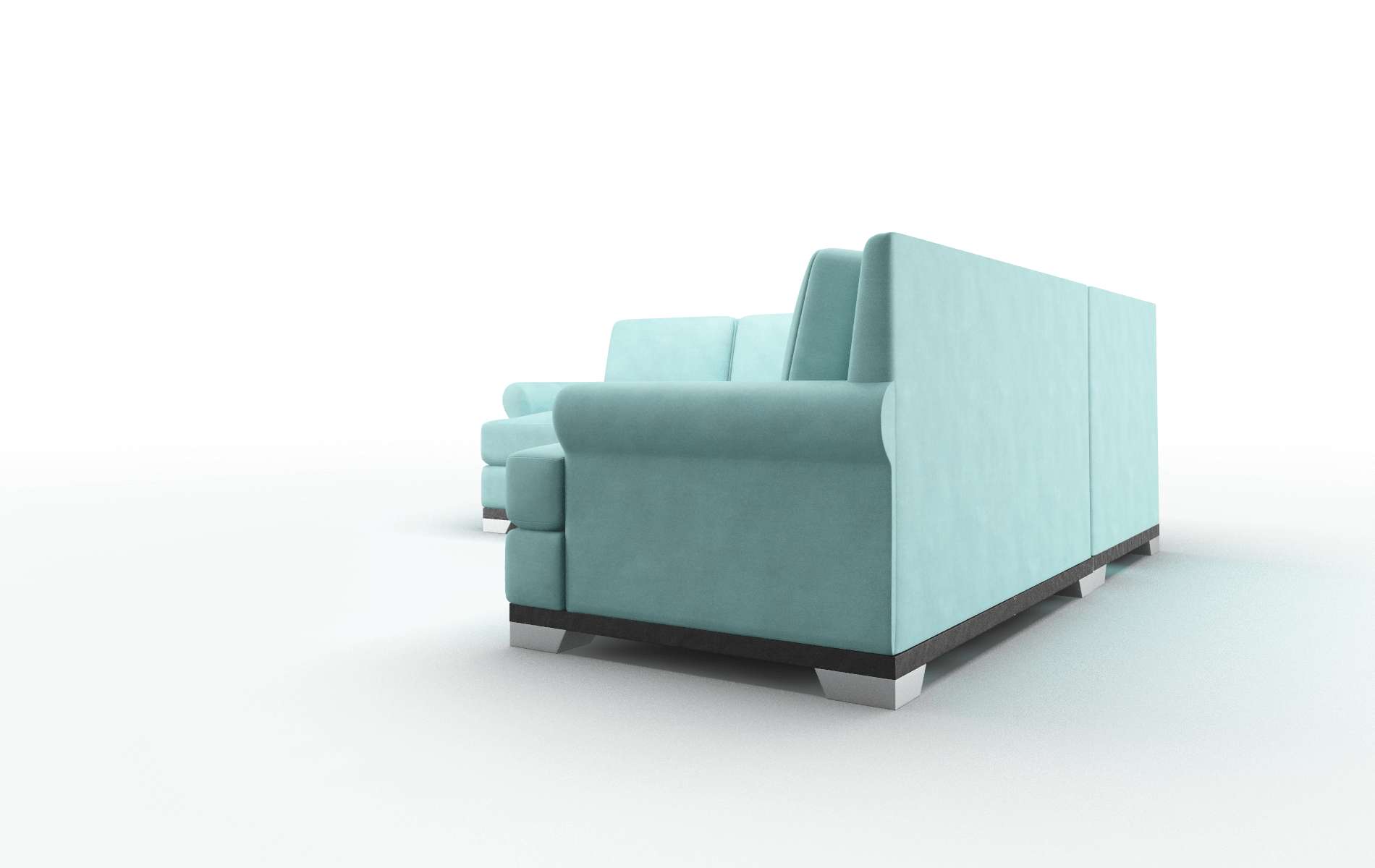 Newyork Bella Caribbean Sectional espresso legs 4