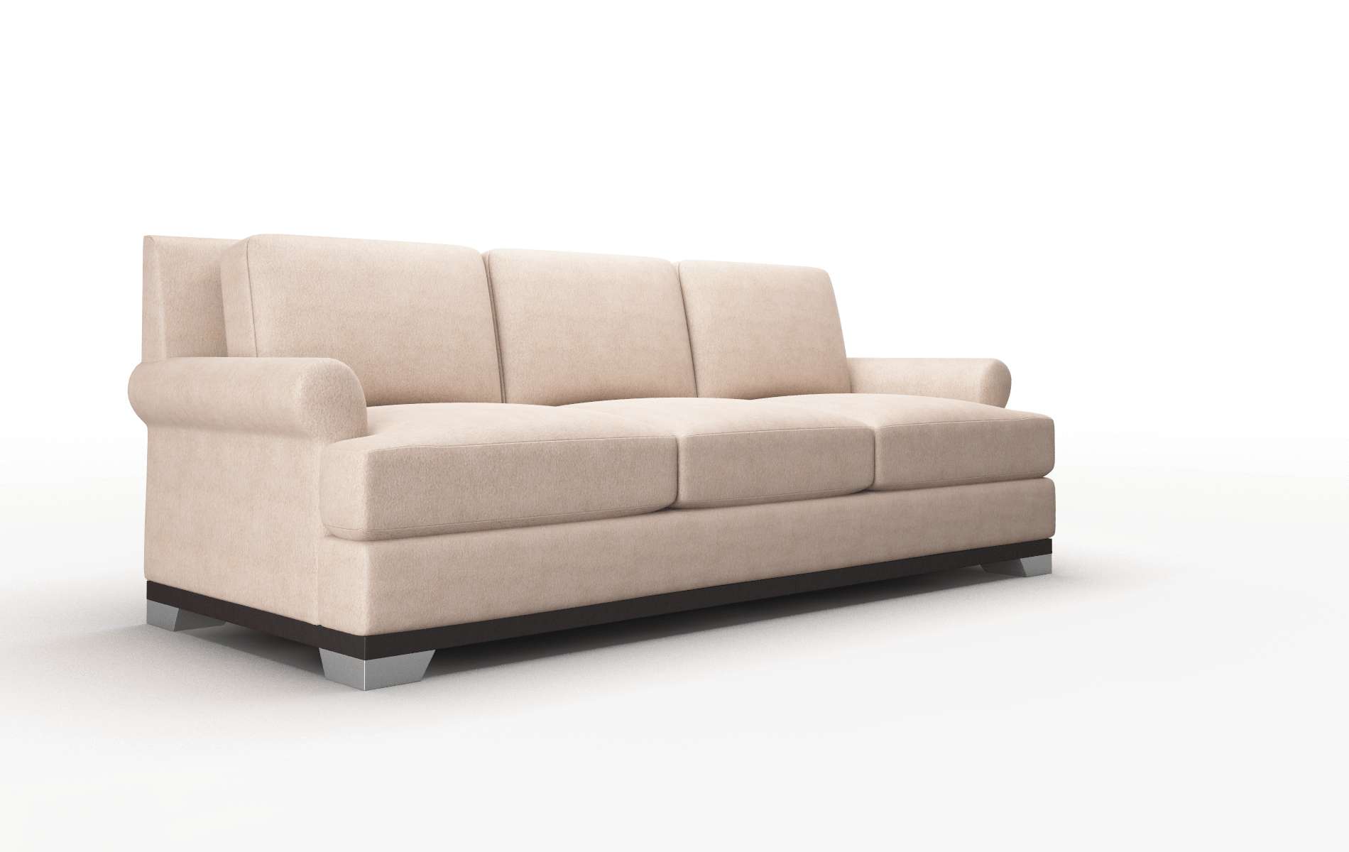 Newyork Bella Pewter Sofa espresso legs 2