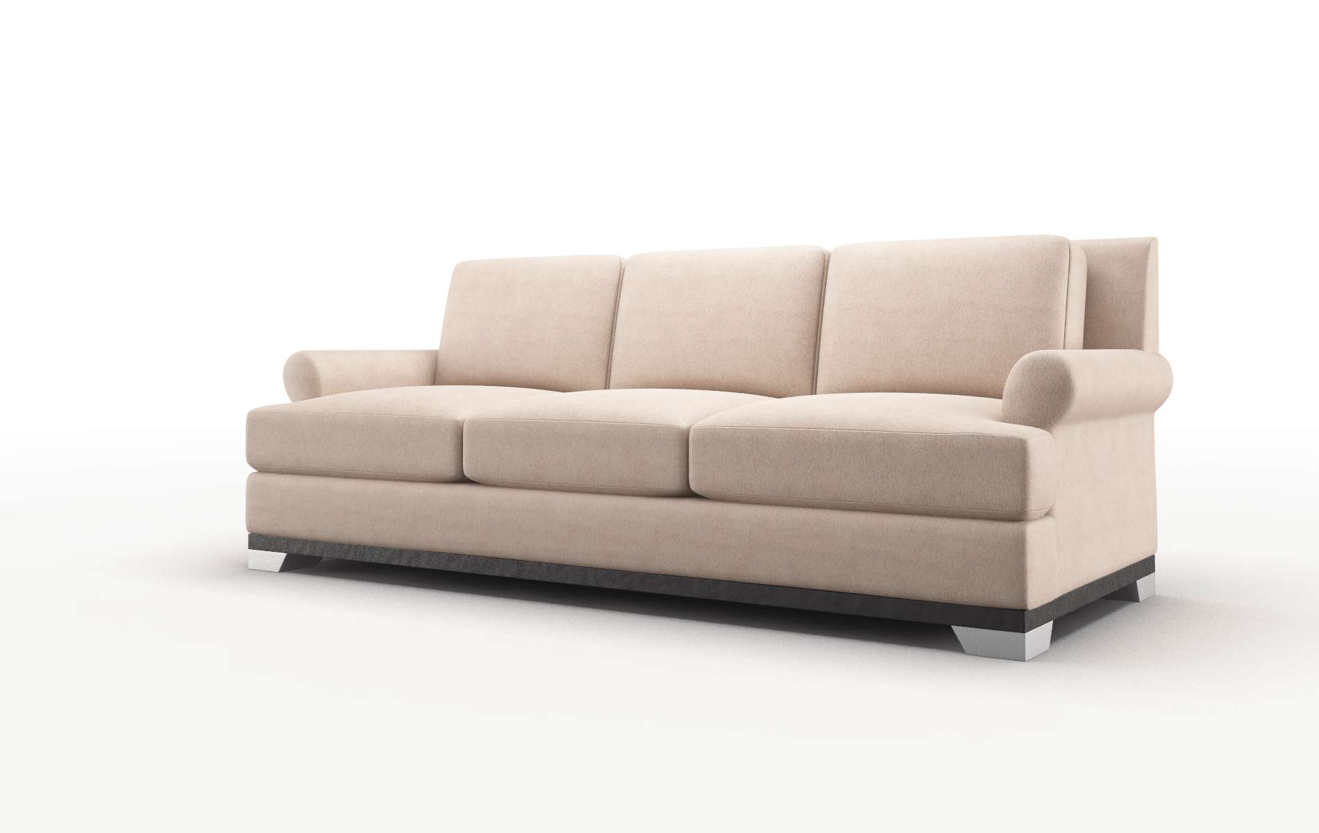 Newyork Bella Pewter Sofa espresso legs 4