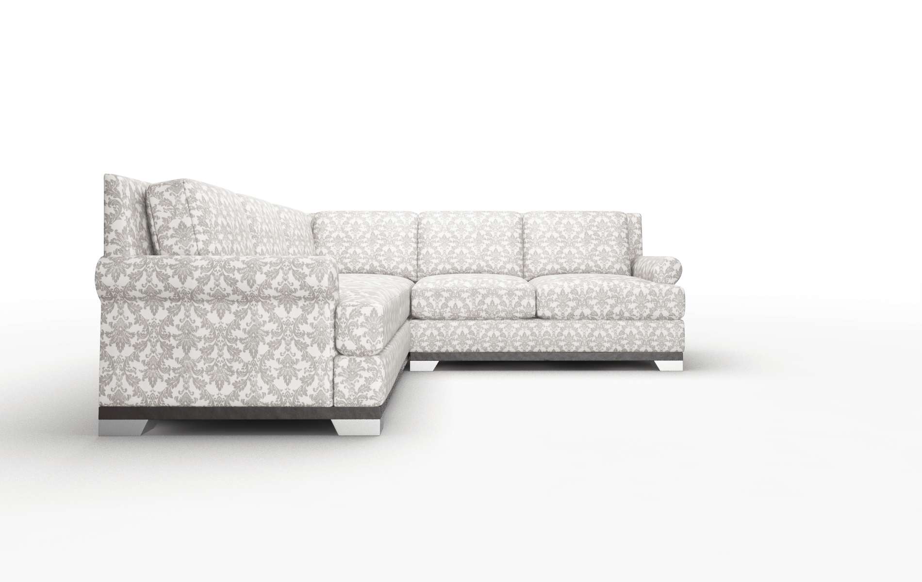 Newyork Bergamo Dove Sectional espresso legs 2