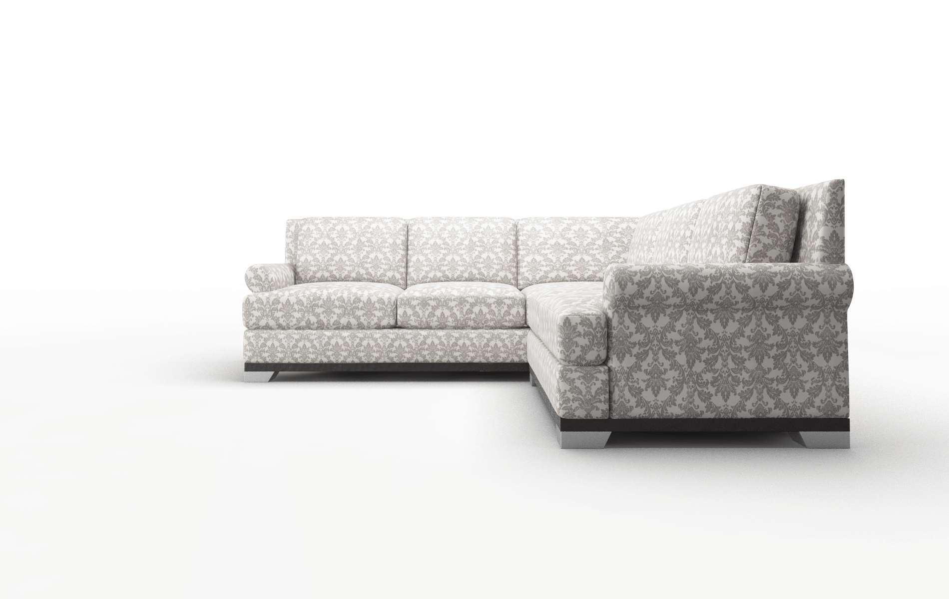 Newyork Bergamo Dove Sectional espresso legs 5