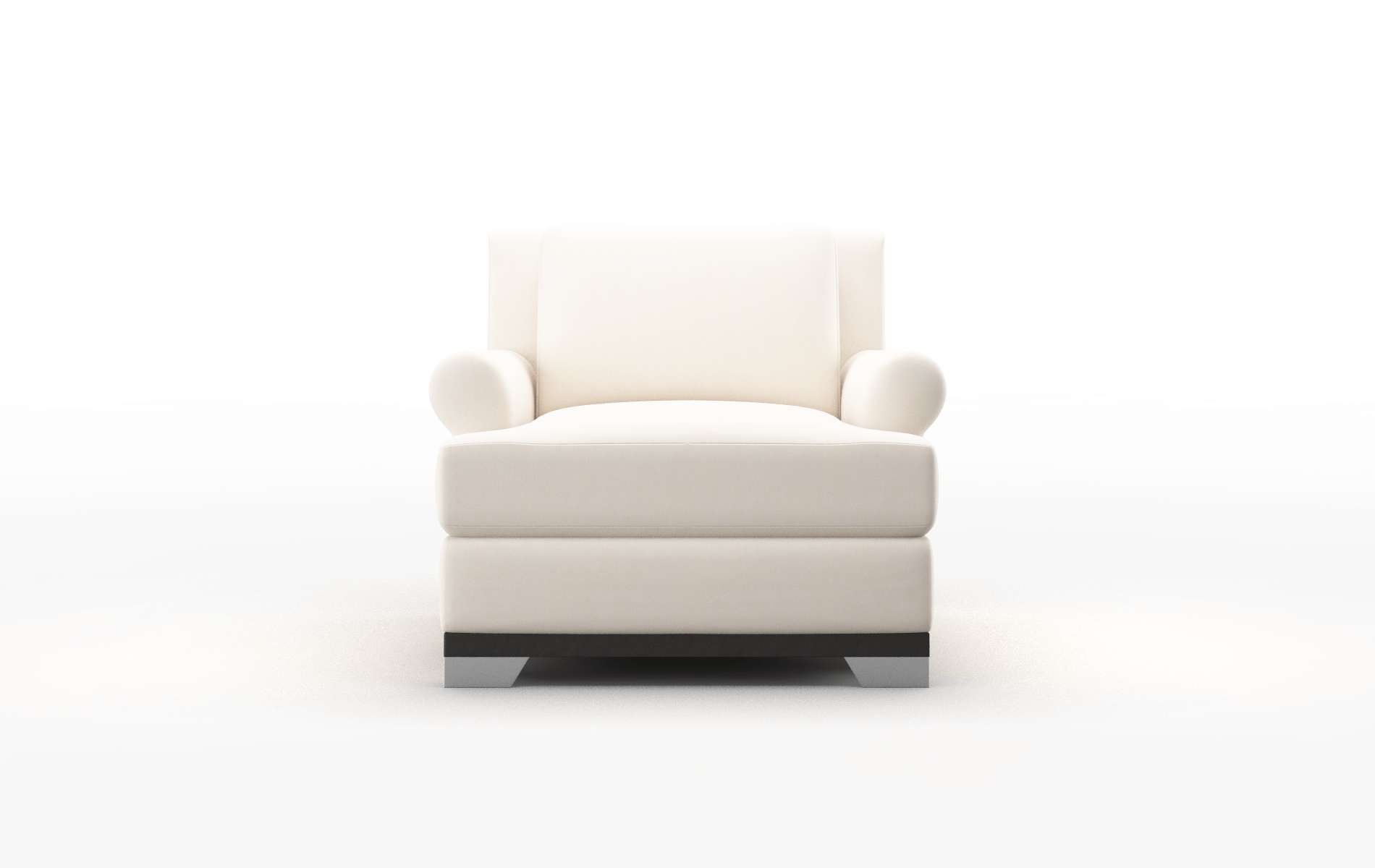 Newyork Blanche milky Chair Espresso Legs  1