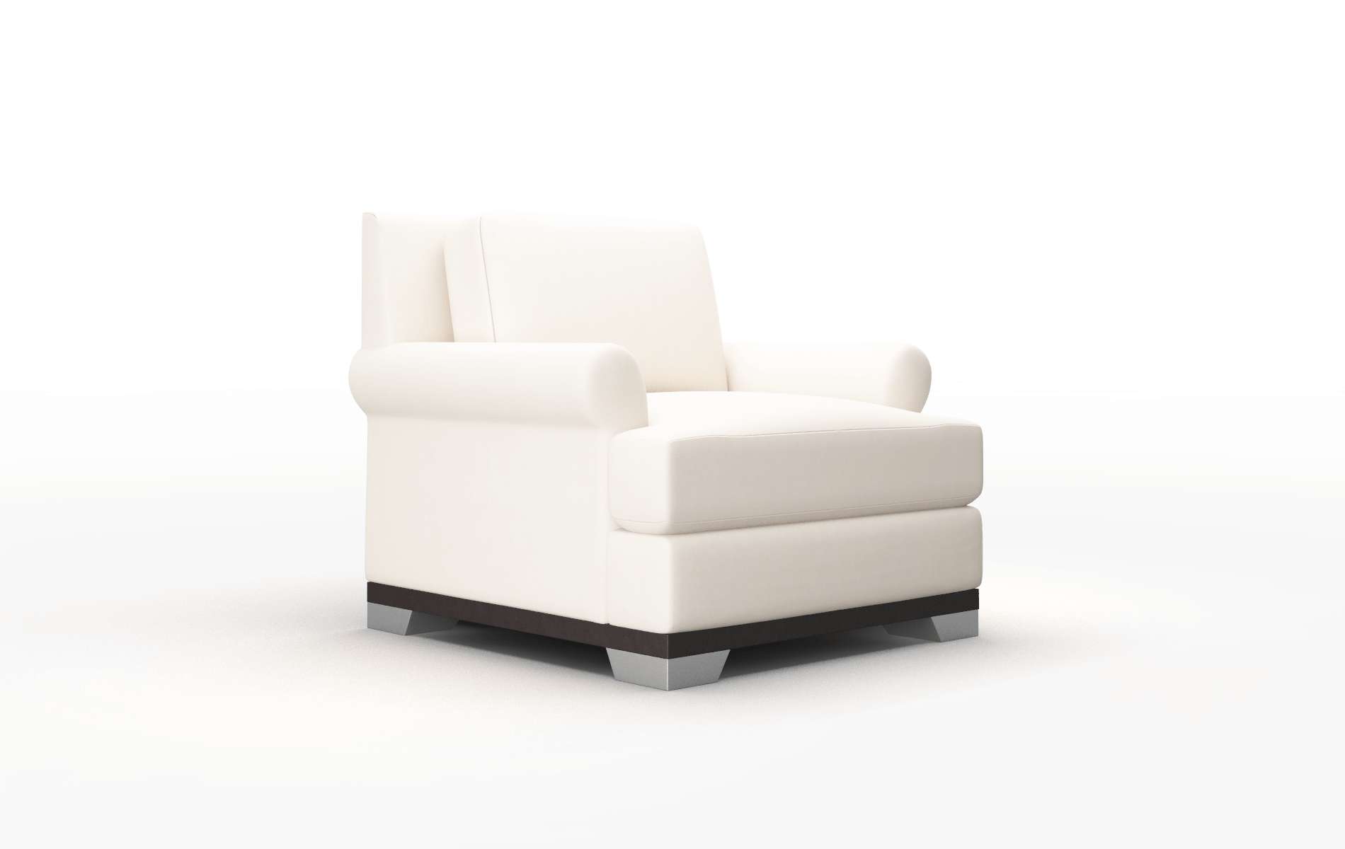 Newyork Blanche Milky Chair espresso legs 2