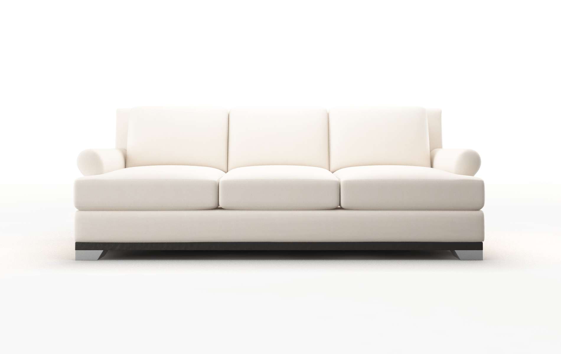 Newyork Blanche Milky Sofa espresso legs 1