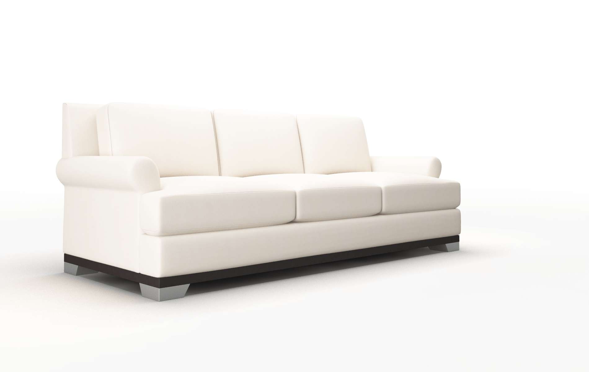 Newyork Blanche Milky Sofa espresso legs 2