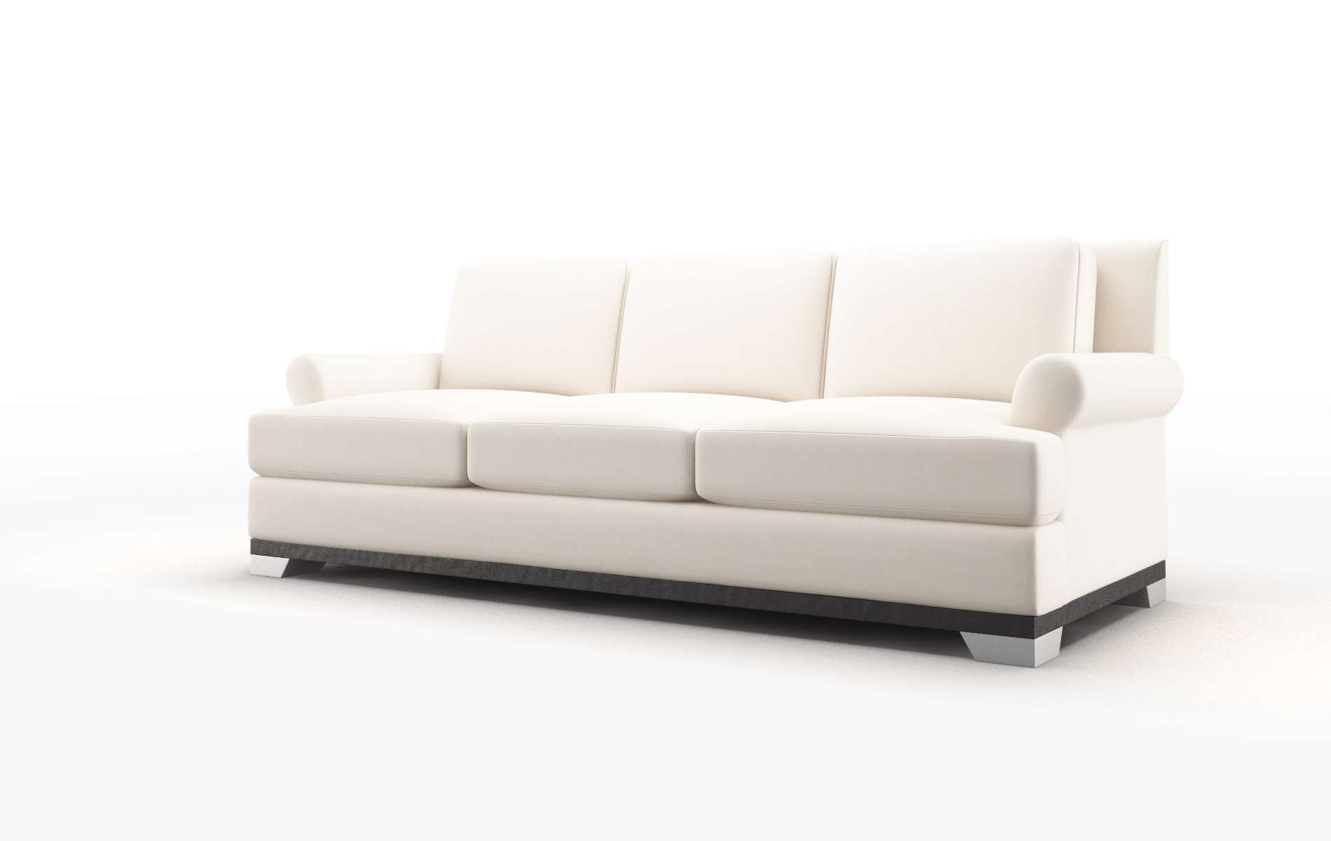 Newyork Blanche Milky Sofa espresso legs 4