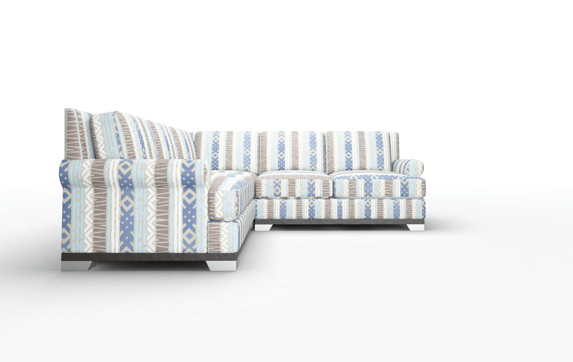 Newyork Bodhi Indigo Sectional espresso legs 2