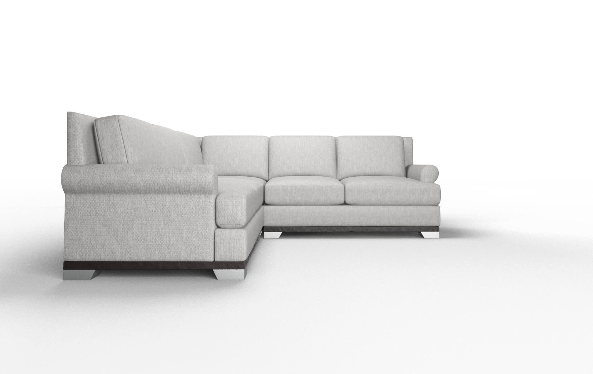 Newyork Bungalow Graphite Sectional espresso legs 2