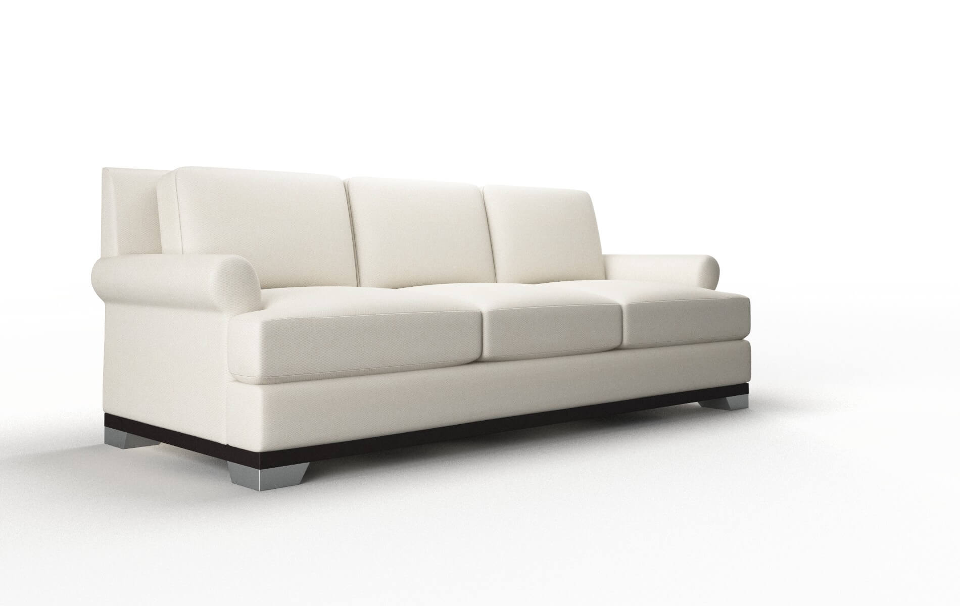 Newyork Bungalow Ivory Sofa espresso legs 2