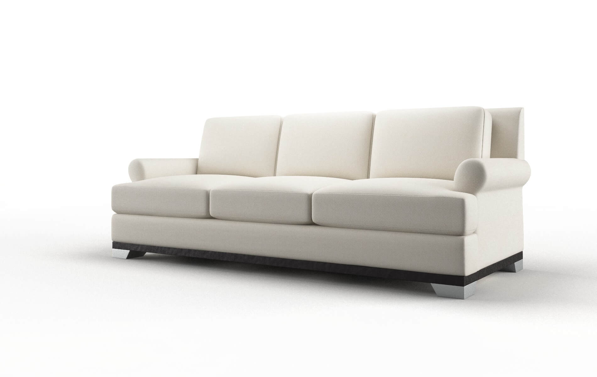 Newyork Bungalow Ivory Sofa espresso legs 4