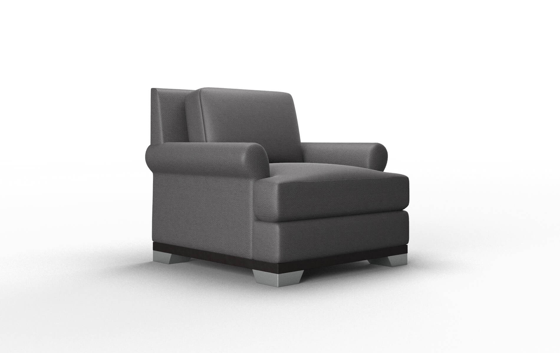 Newyork Catalina Charcoal Chair espresso legs 2