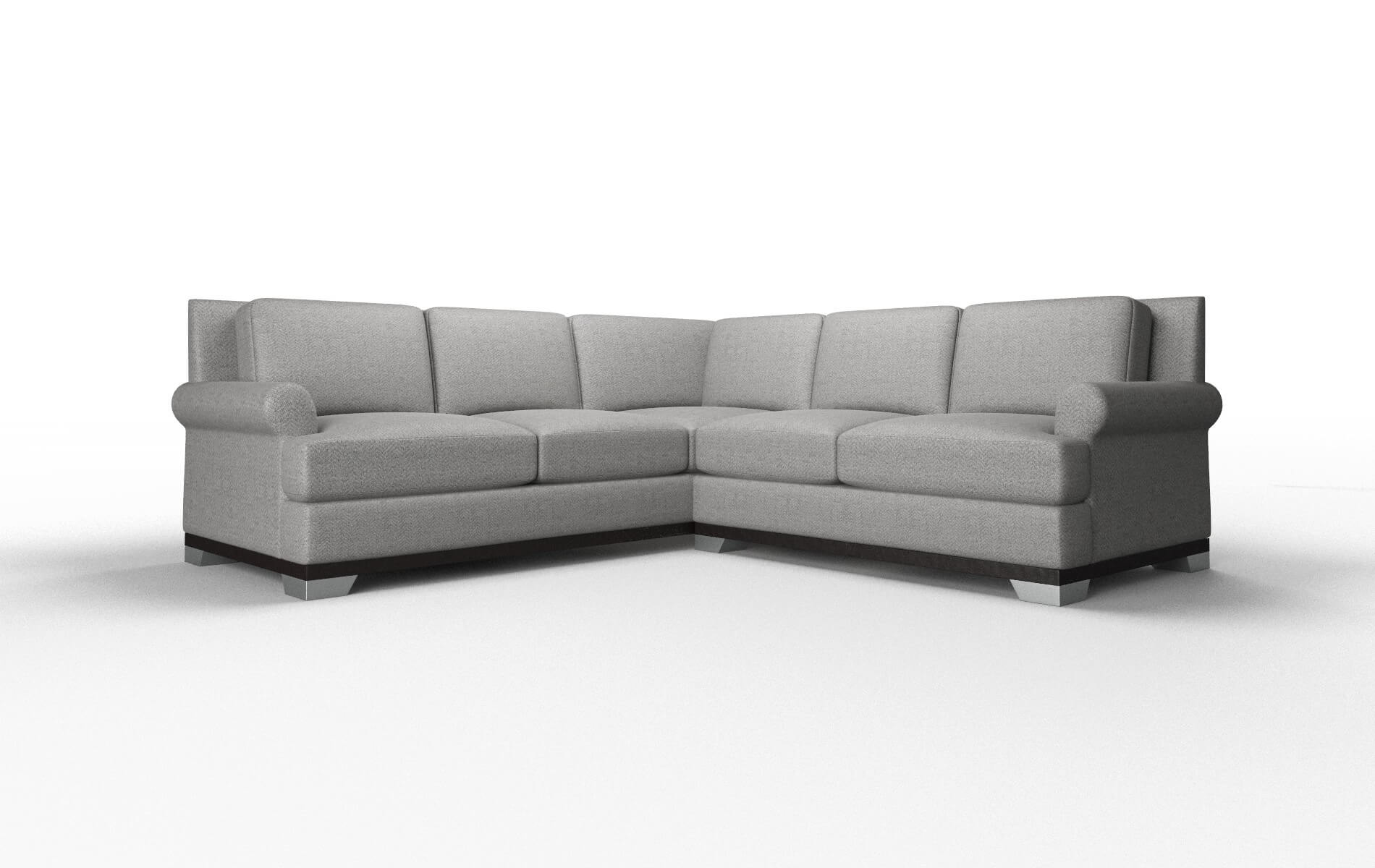 Newyork Catalina Steel Sectional espresso legs