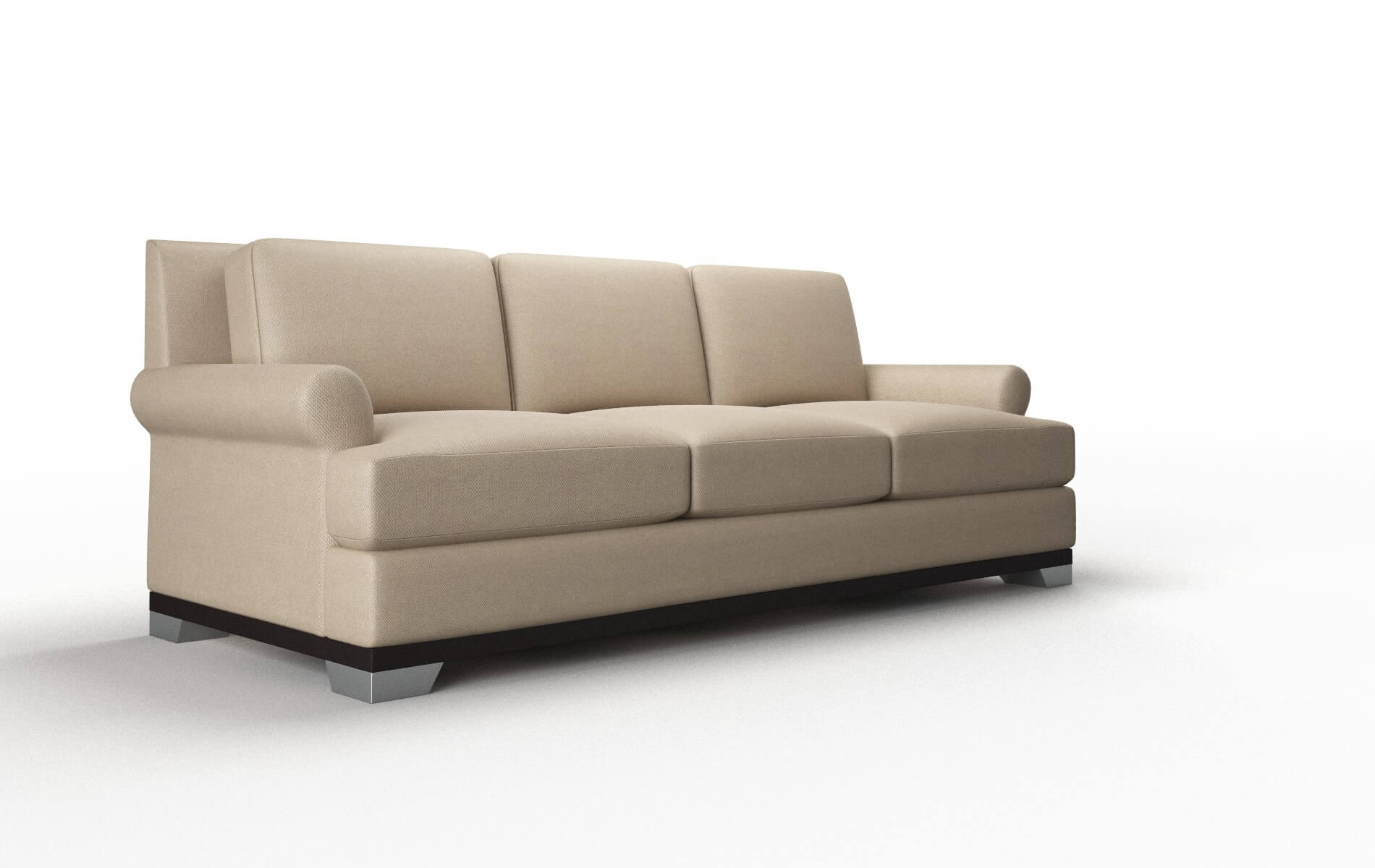 Newyork Chance Platinum Sofa espresso legs 2