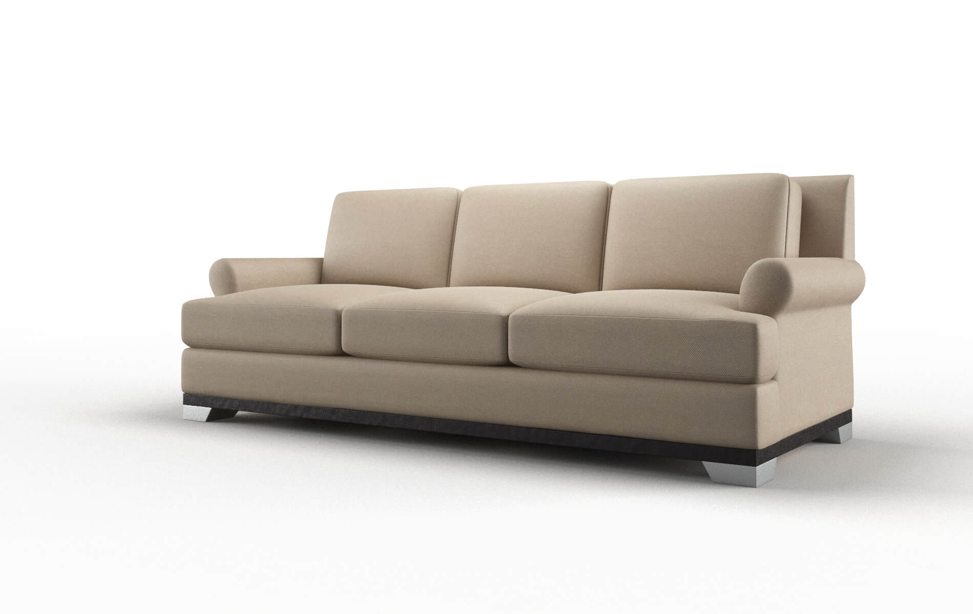 Newyork Chance Platinum Sofa espresso legs 4