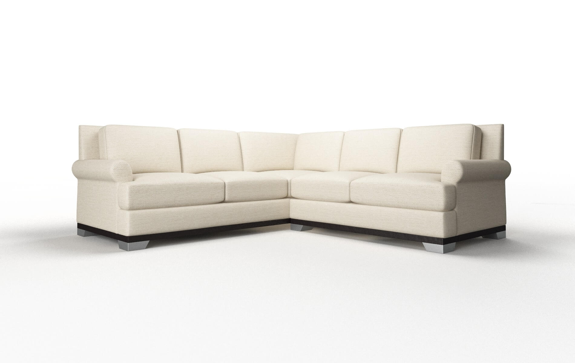 Newyork Chance Sand Sectional espresso legs 1