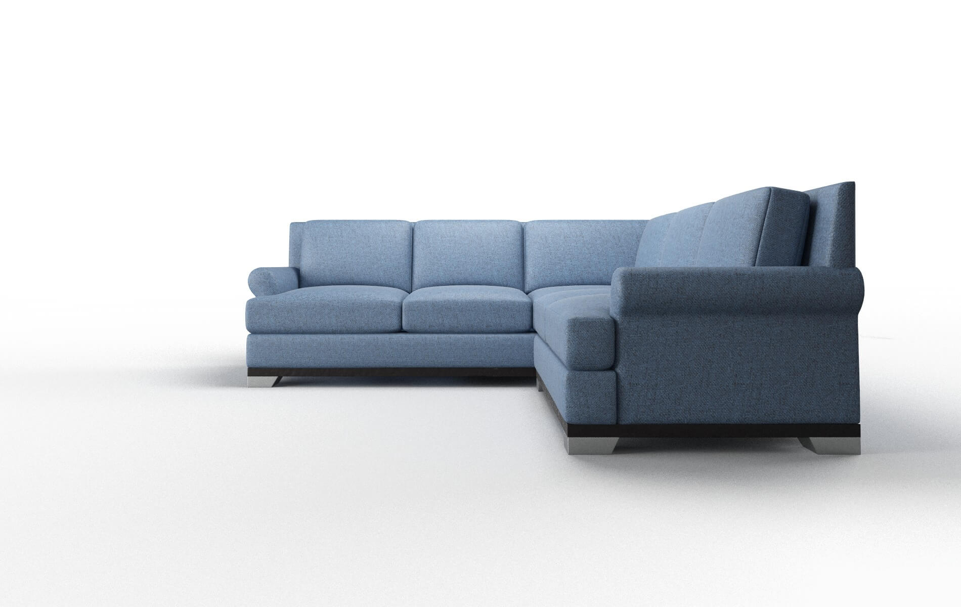 Newyork Clyde Deep_ocean Sectional espresso legs 5