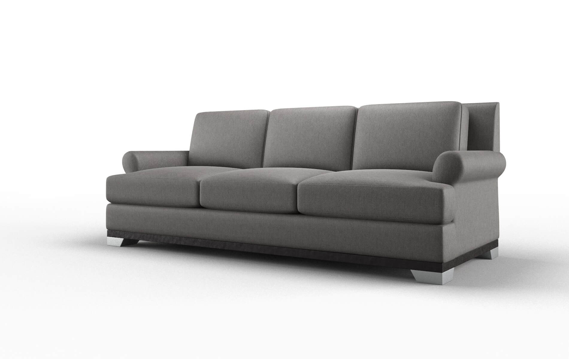 Newyork Cosmo Charcoal Sofa espresso legs 4