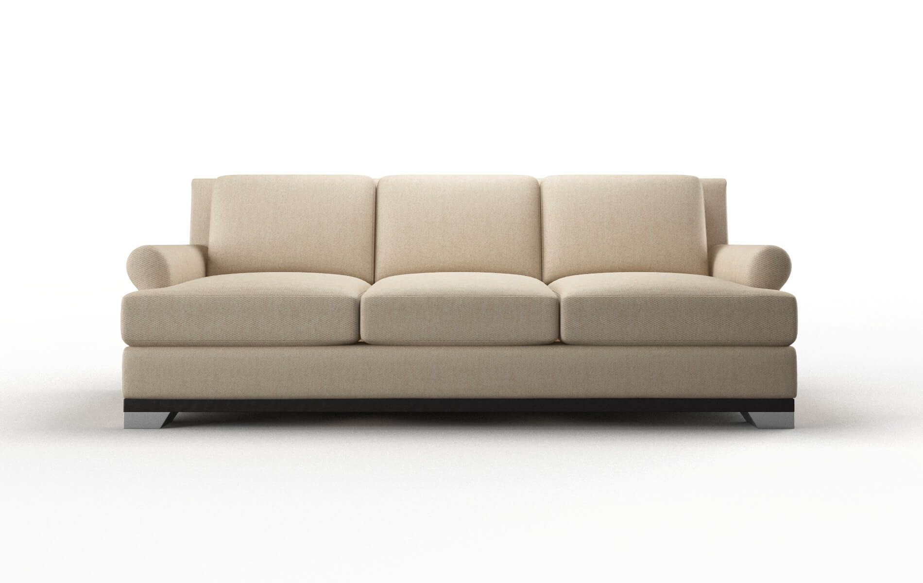 Newyork Cosmo Fawn Sofa espresso legs 1