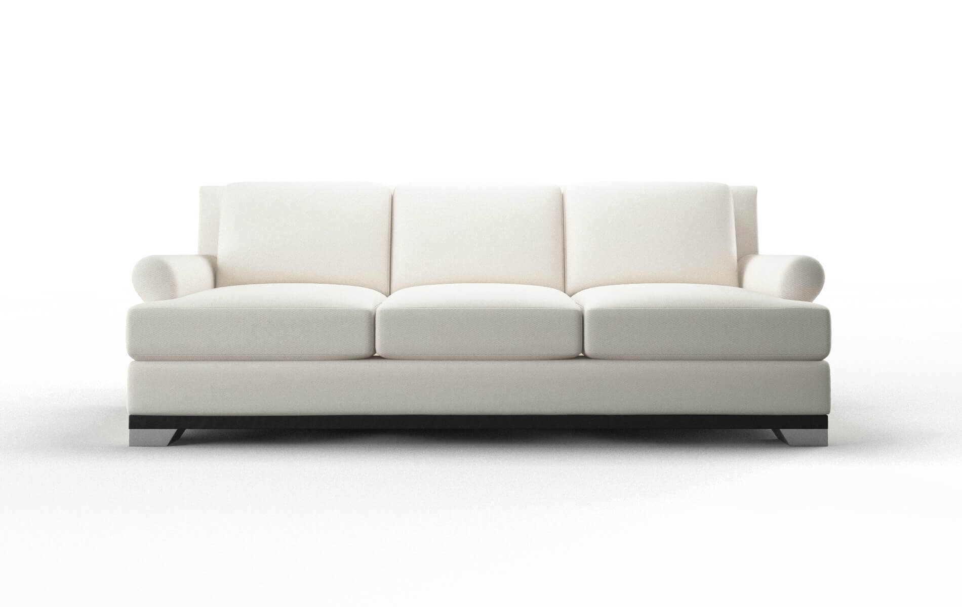 Newyork Cosmo Ivory Sofa espresso legs 1