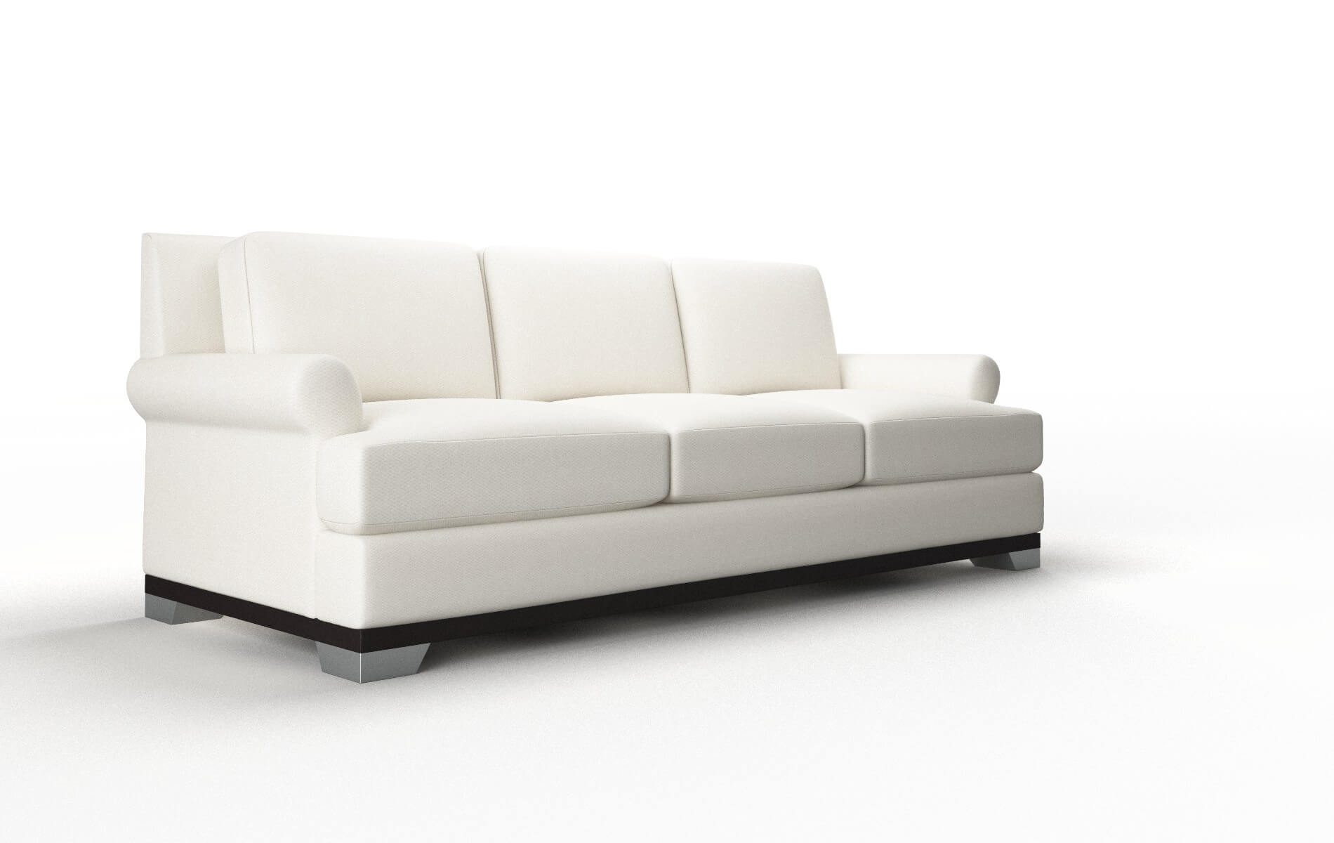 Newyork Cosmo Ivory Sofa espresso legs 2