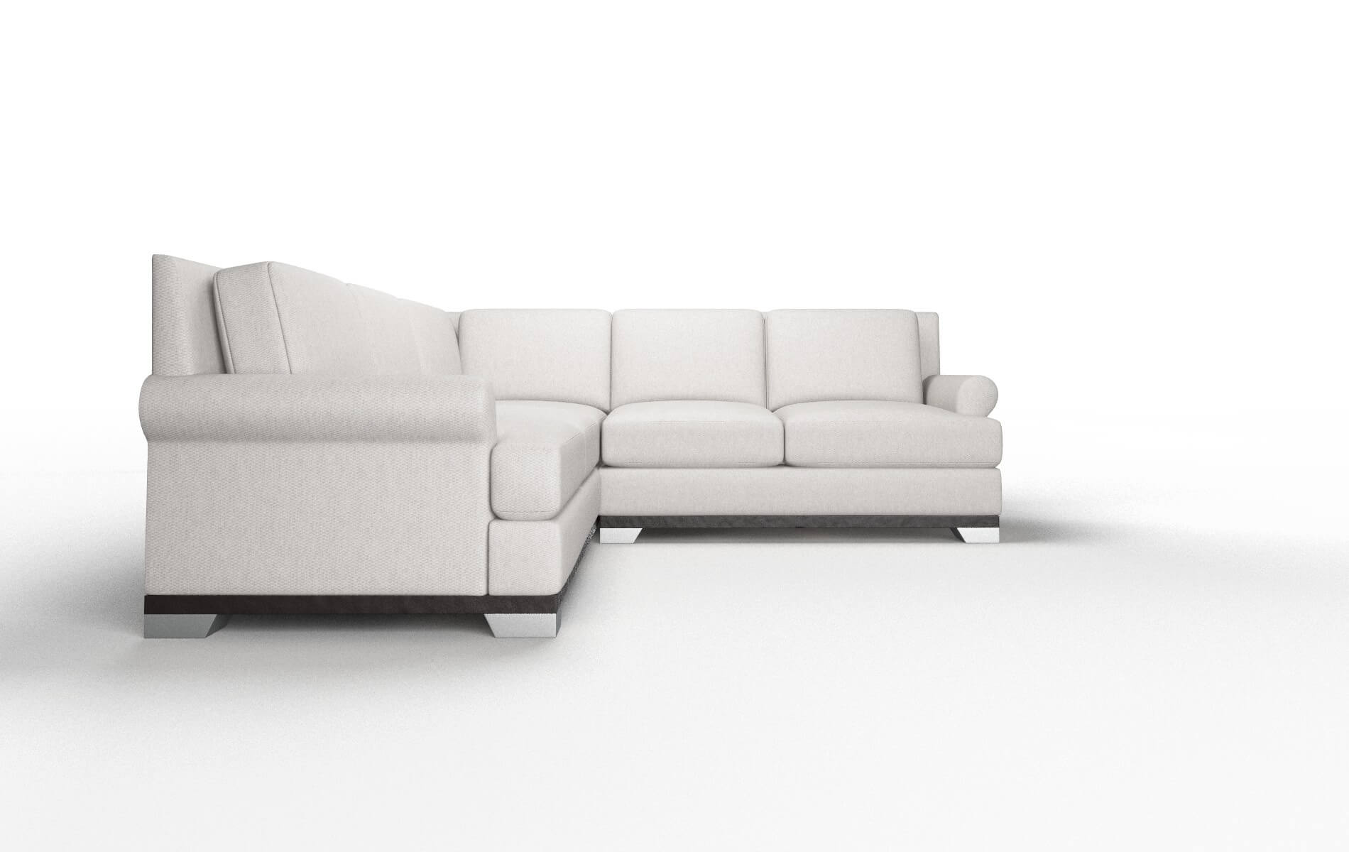 Newyork Cosmo Silver Sectional espresso legs 2