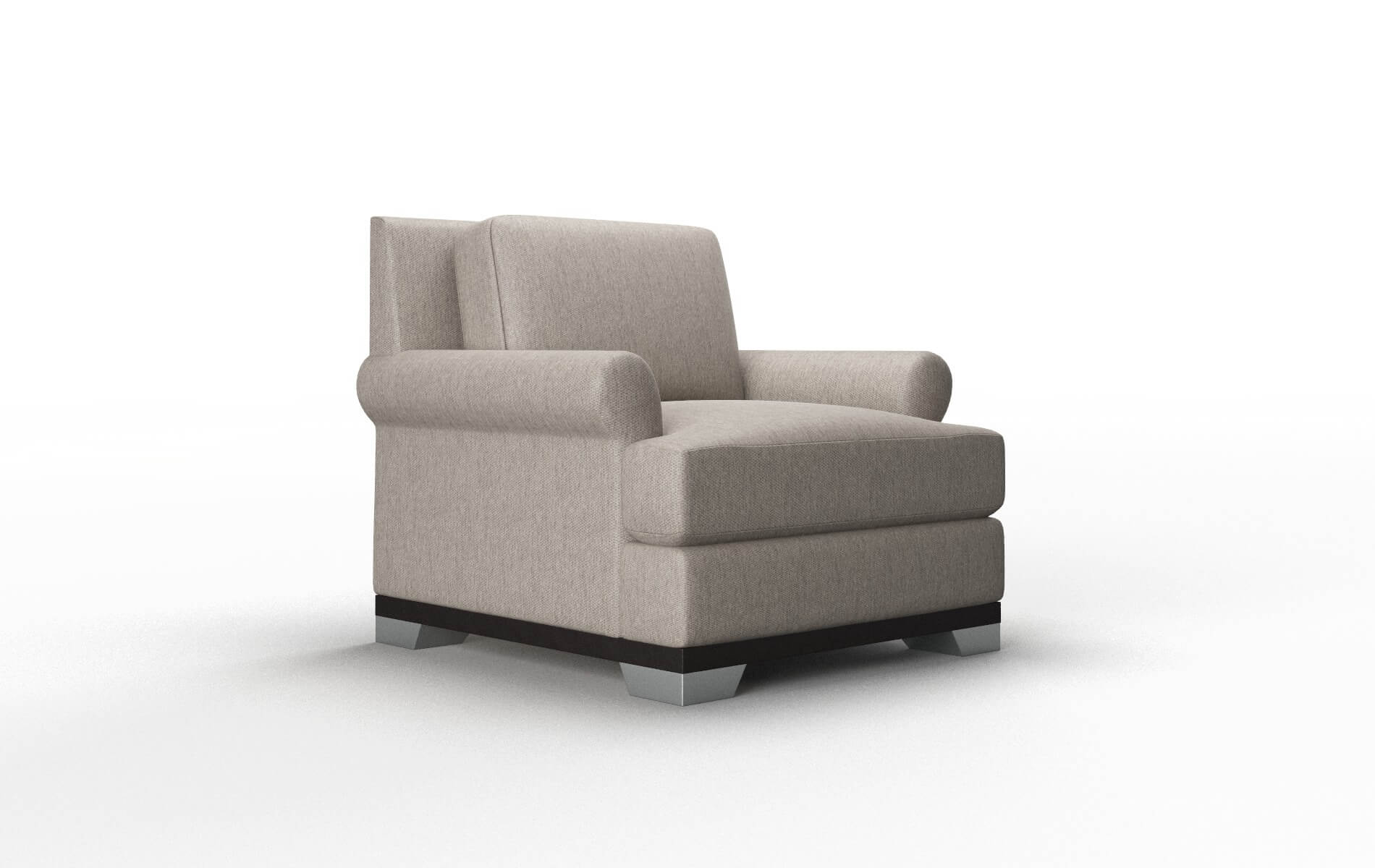 Newyork Cosmo Taupe Chair espresso legs 2