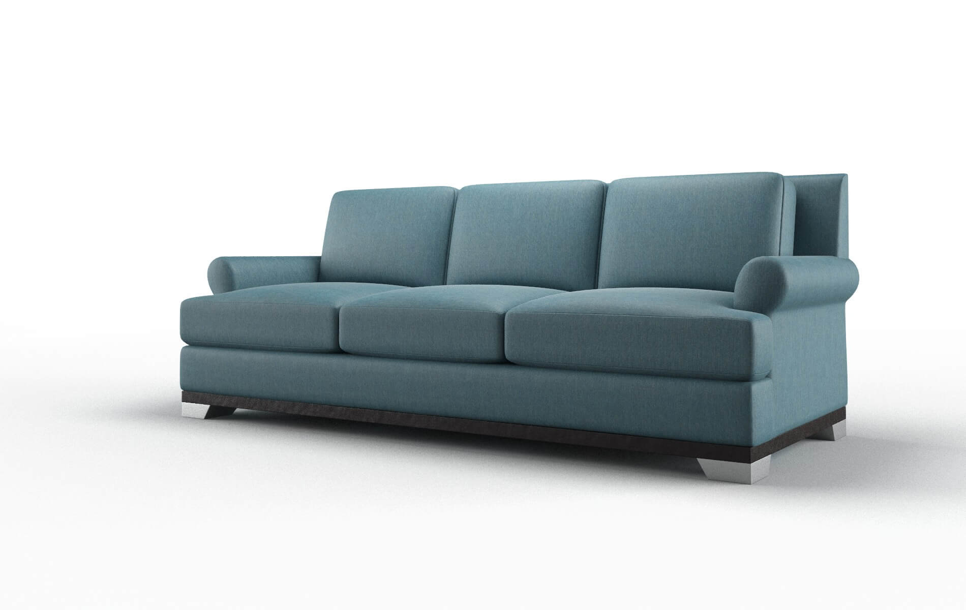 Newyork Cosmo Teal Sofa espresso legs 4