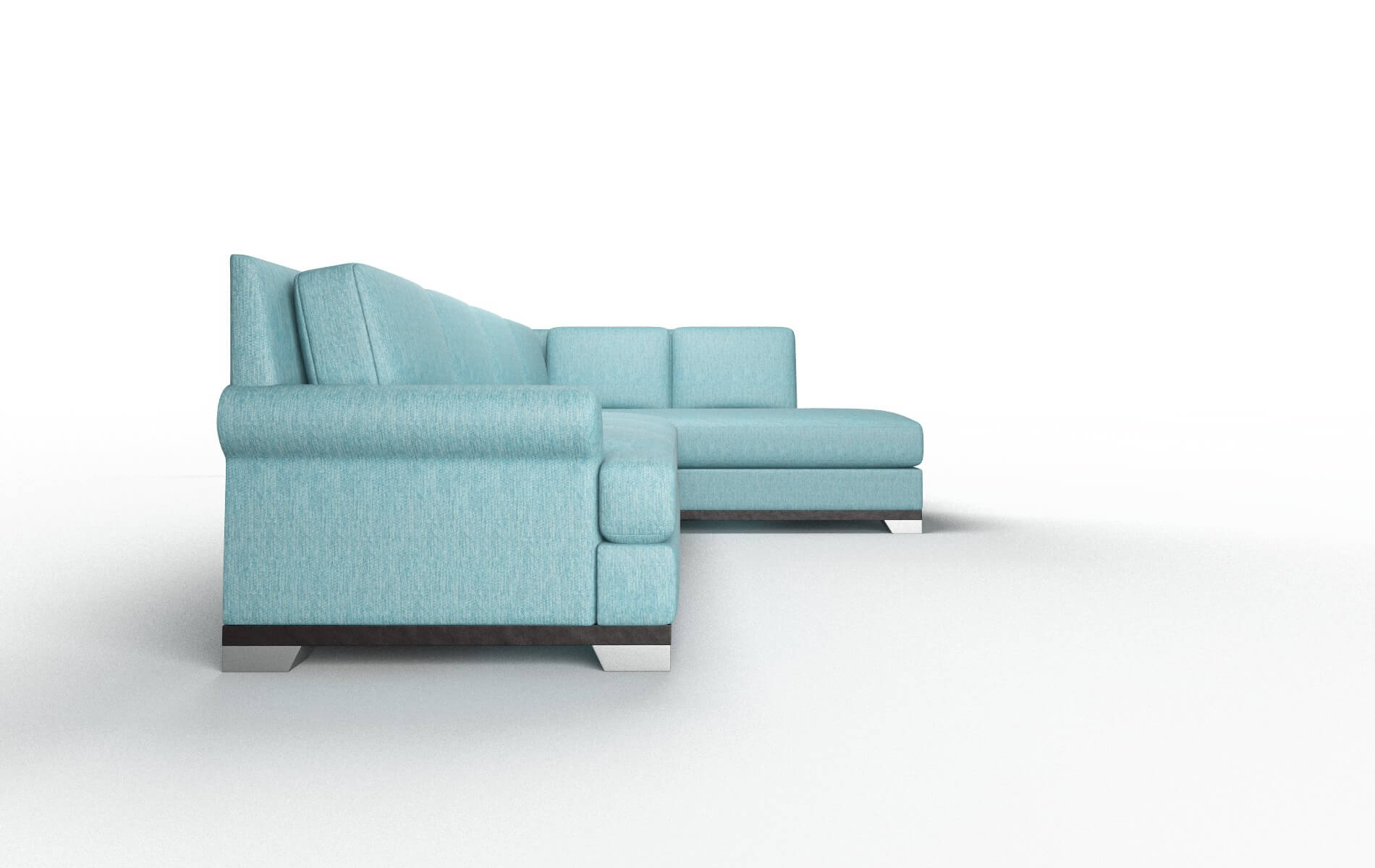 Newyork Cosmo Turquoise Panel espresso legs 3