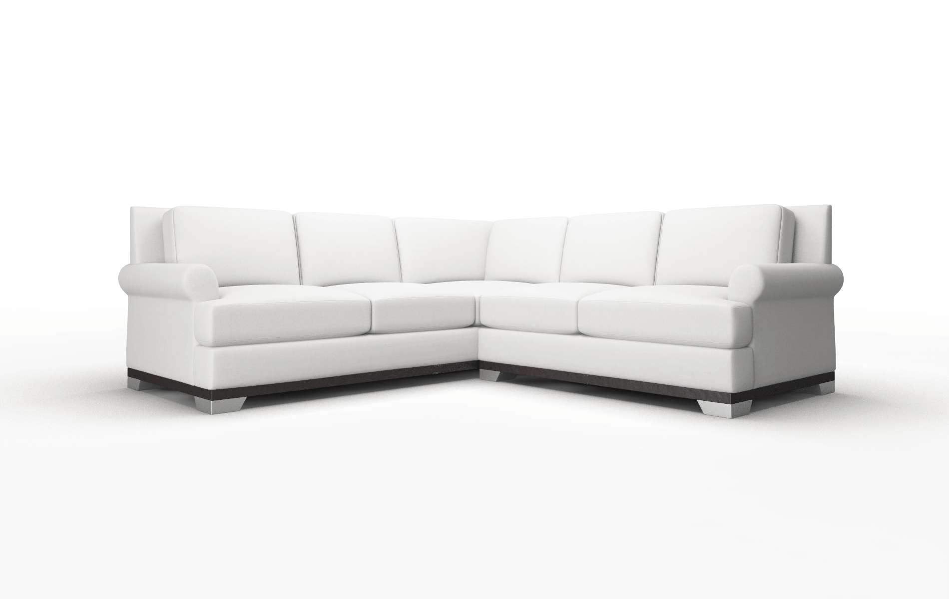 Newyork Dawson Platinum Sectional espresso legs 1