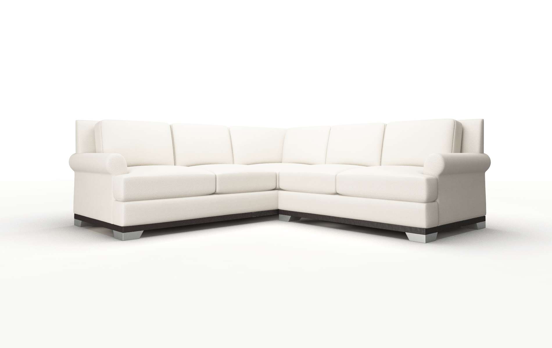 Newyork Dawson Sand Sectional espresso legs 1