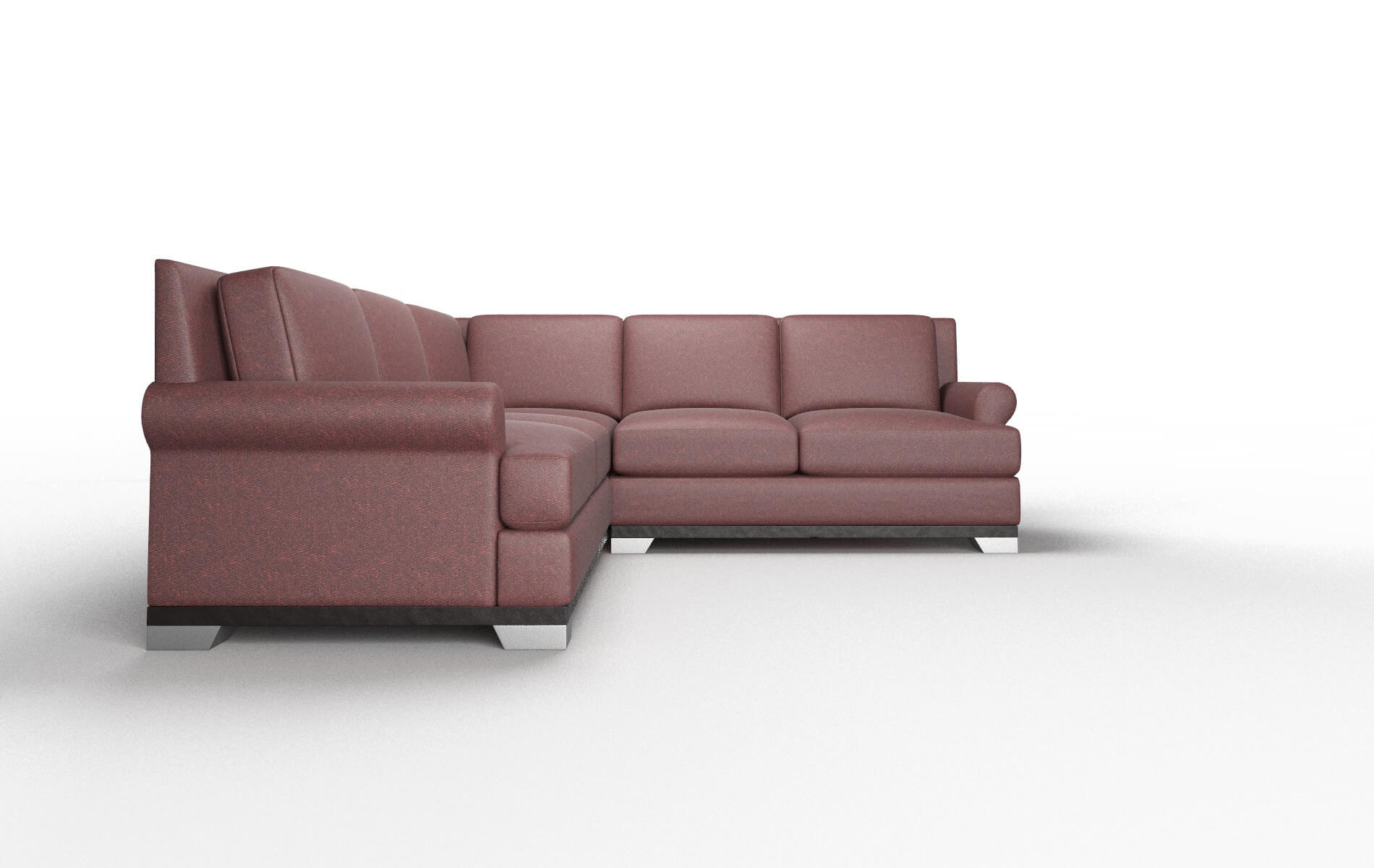 Newyork Derby Berry Sectional espresso legs 2