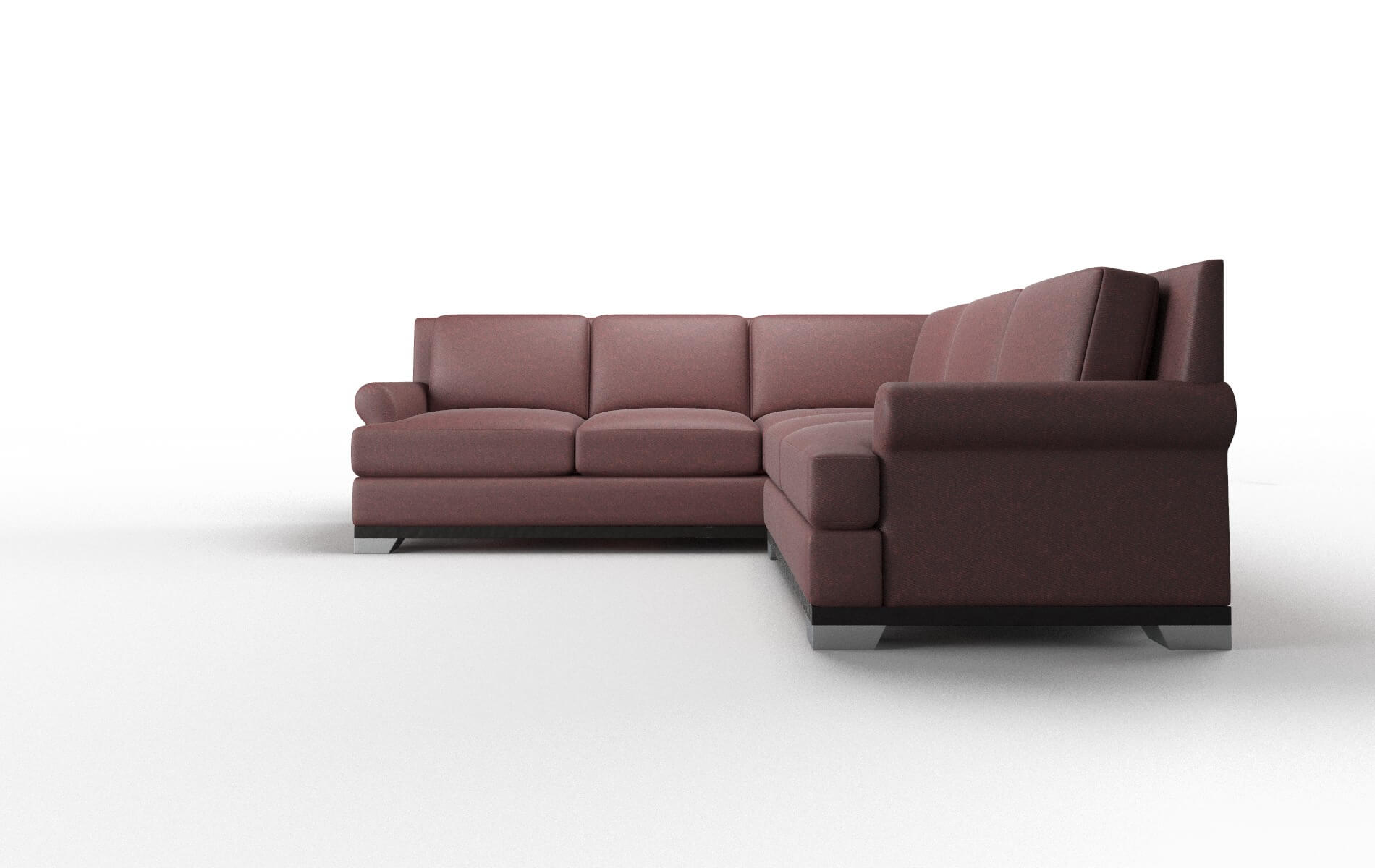Newyork Derby Berry Sectional espresso legs 5