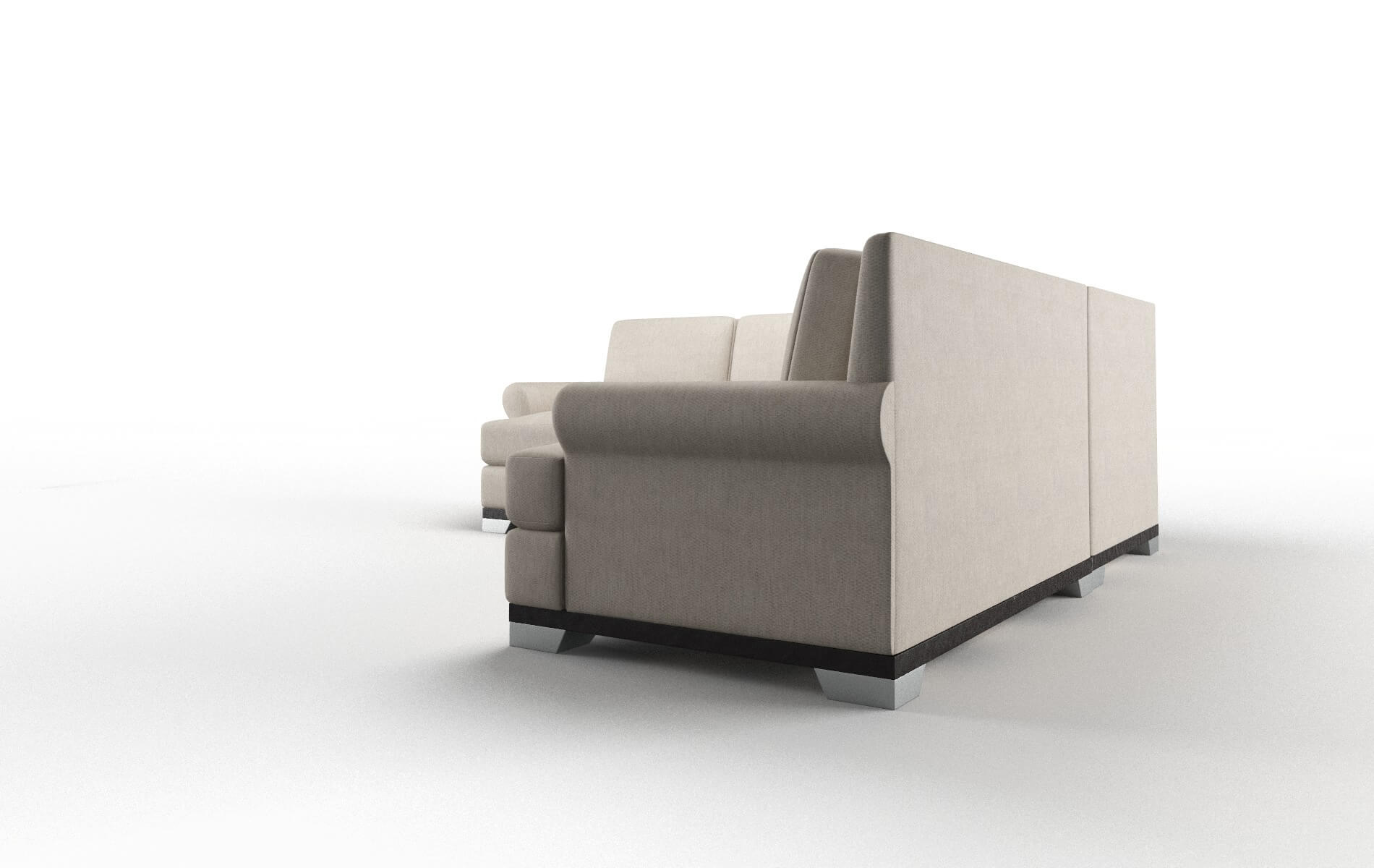 Newyork Derby Linen Sectional espresso legs 4