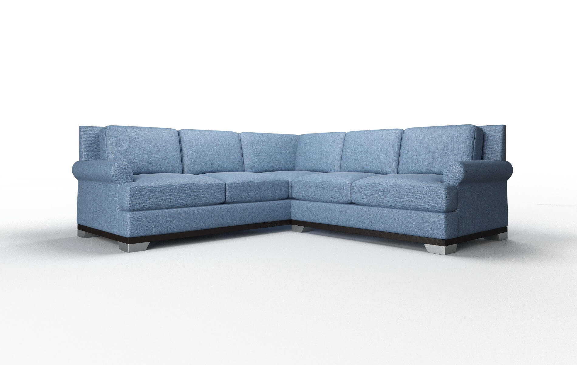 Newyork Derby Navy Sectional espresso legs 1