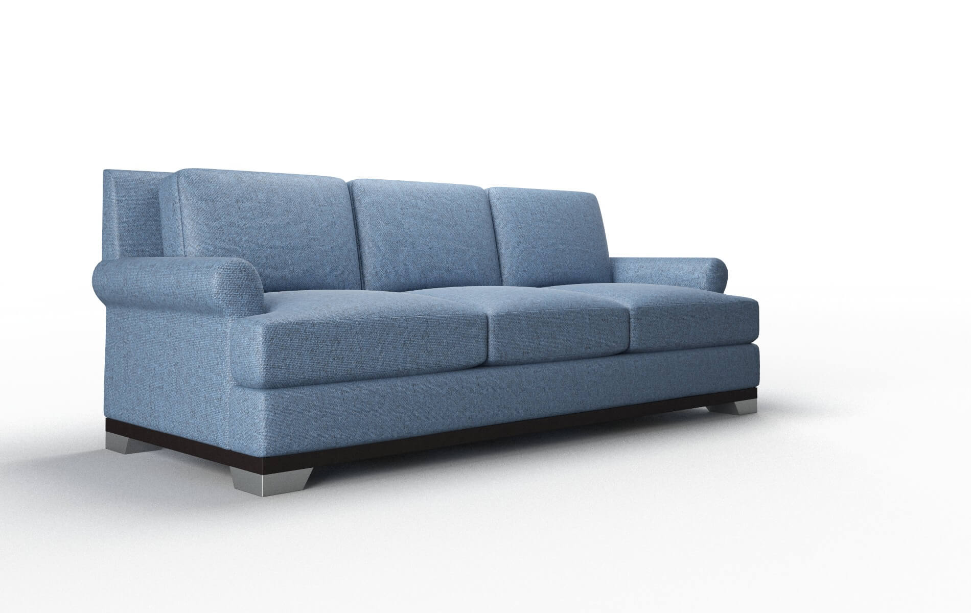 Newyork Derby Navy Sofa espresso legs 2