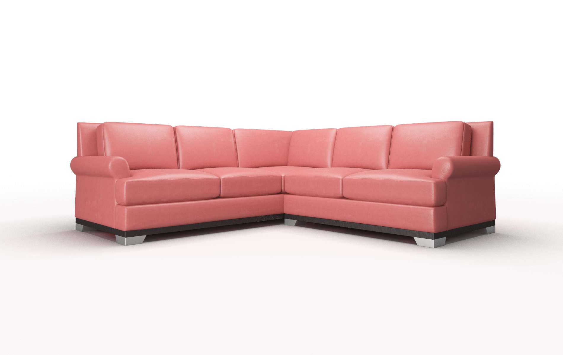 Newyork Dillion Cordovan Sectional espresso legs 1