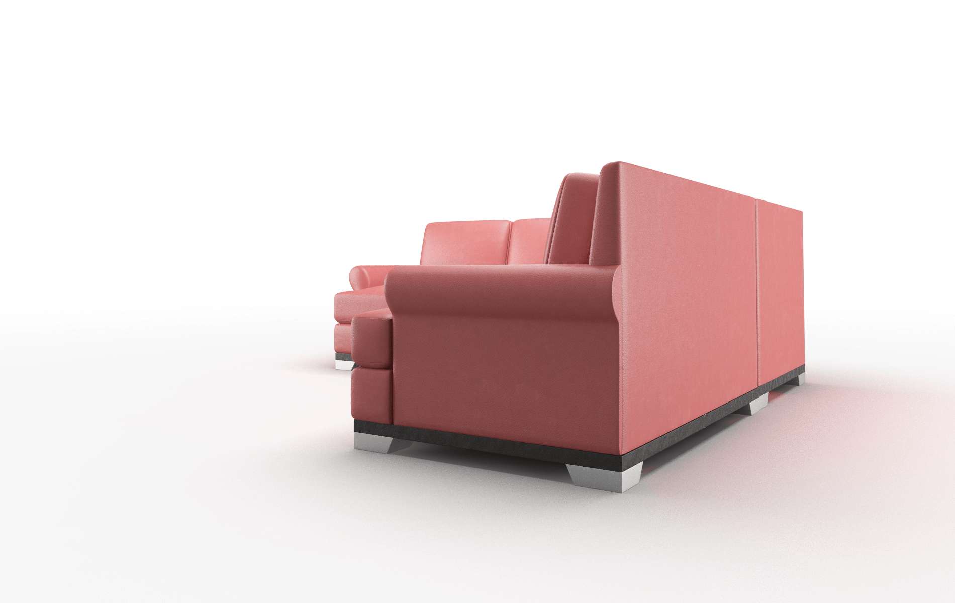 Newyork Dillion Cordovan Sectional espresso legs 4