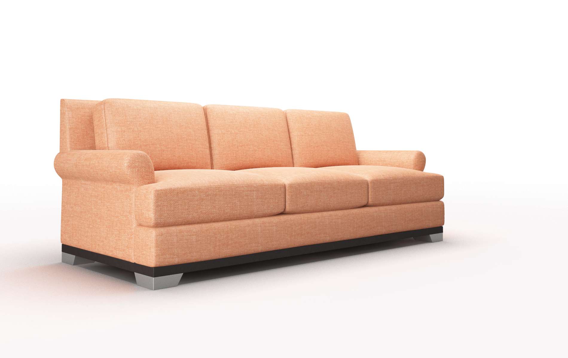 Newyork Durham Tangerine Sofa espresso legs 2