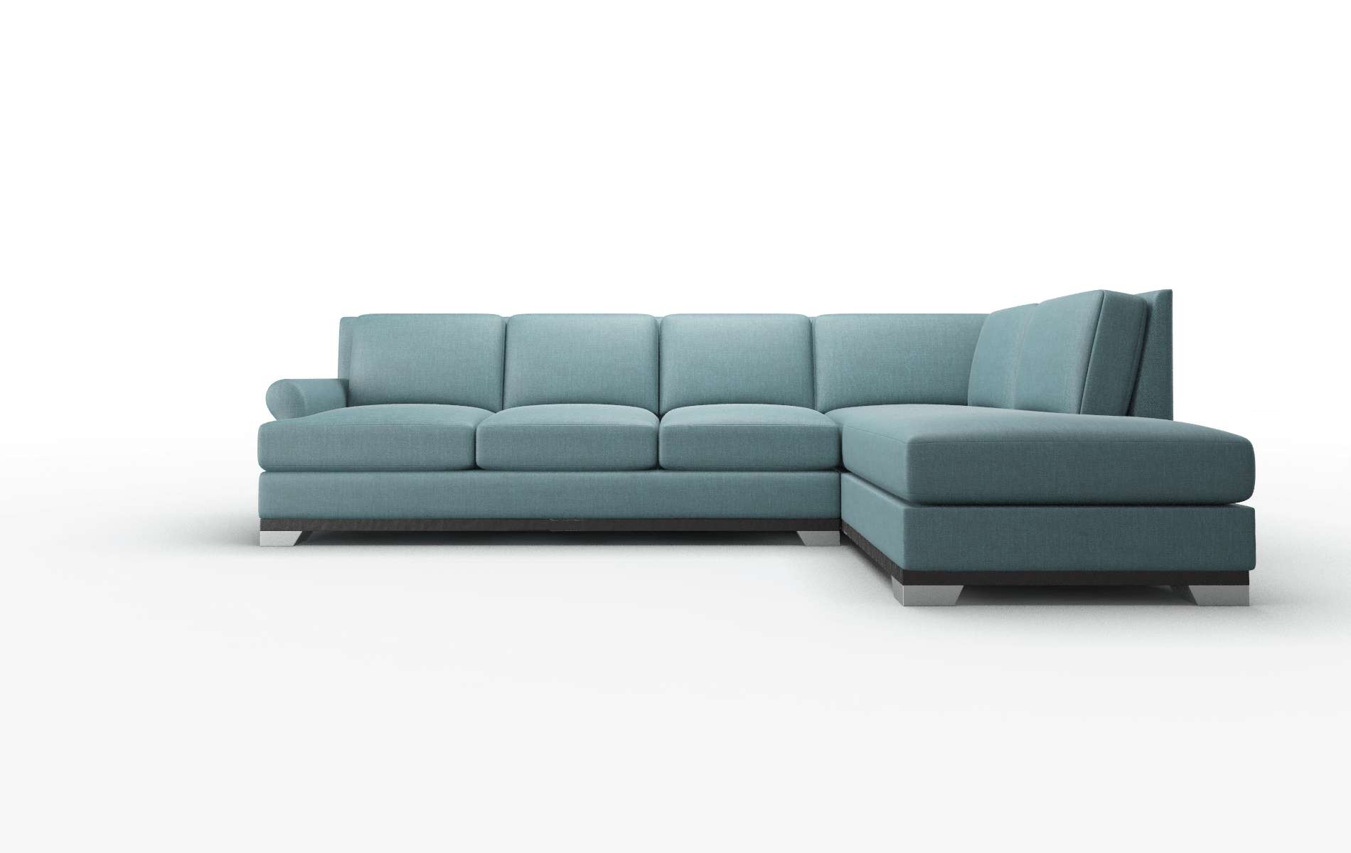 Newyork Elliot teal Panel Espresso Legs  1