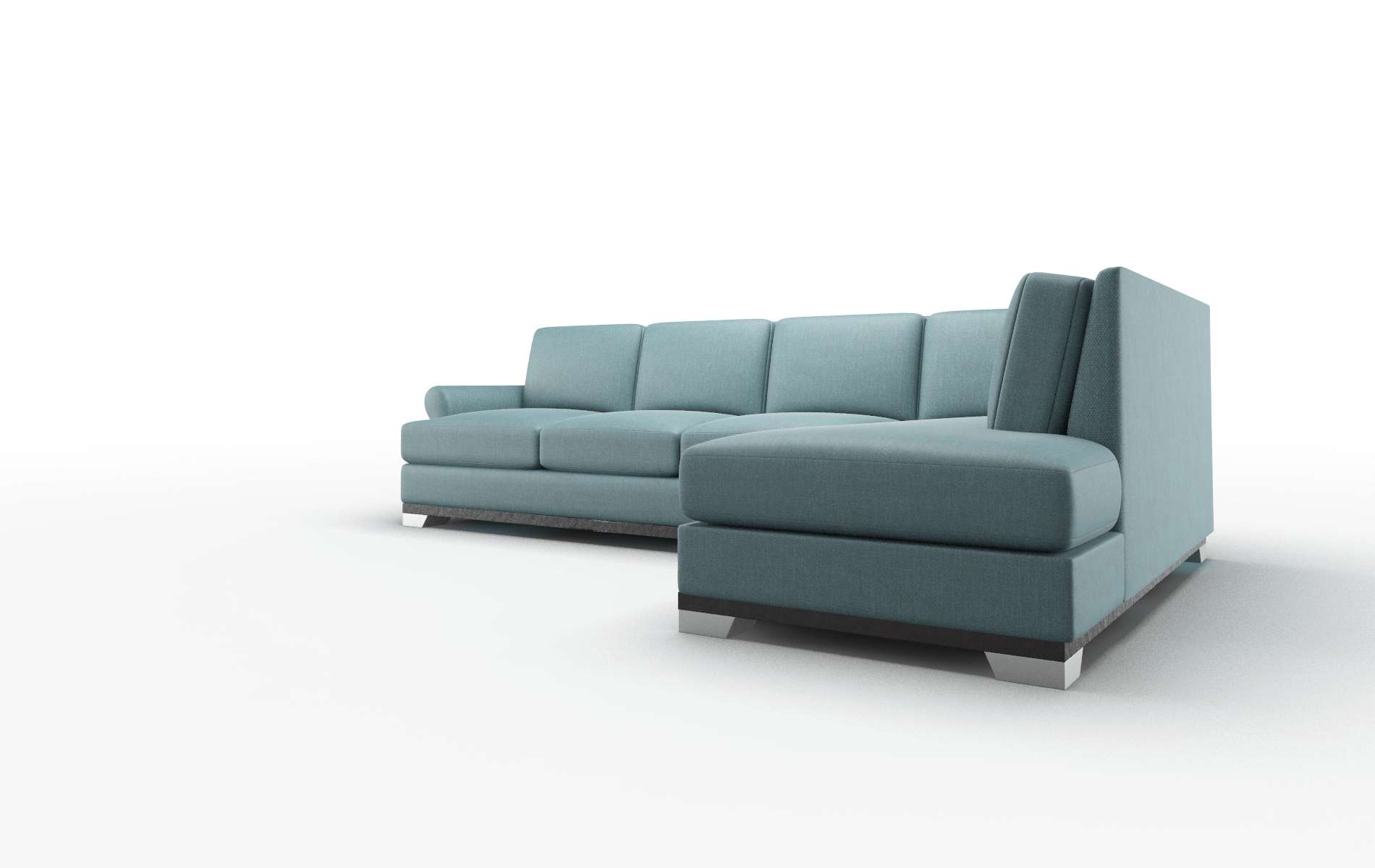 Newyork Elliot Teal Panel espresso legs 4